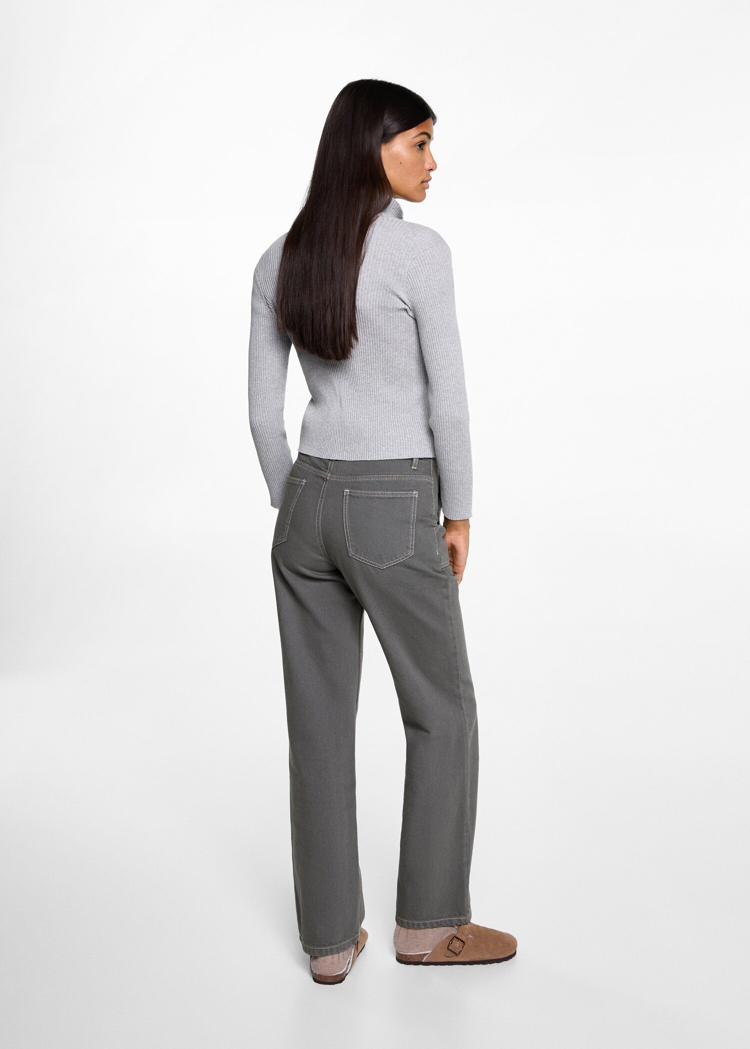 Pantalons rectes butxaques - Revers de l'article