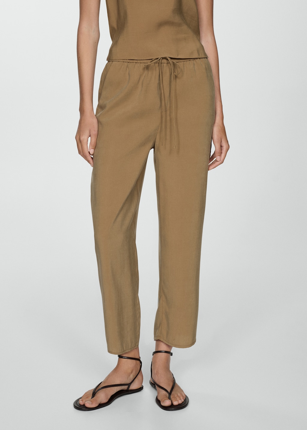 Mango Gerade Hose aus Modal