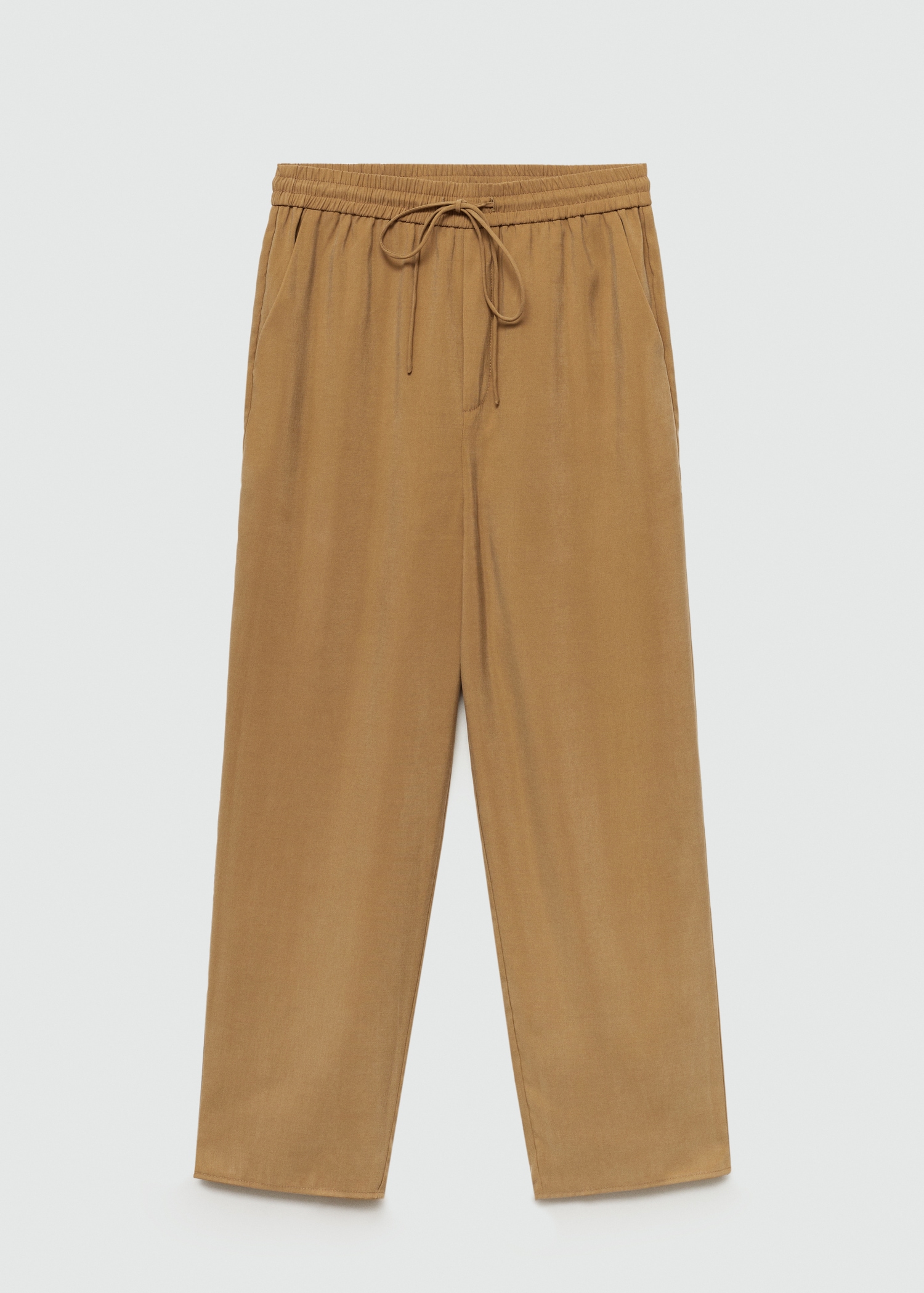 Modal straight-fit trousers - Article without model