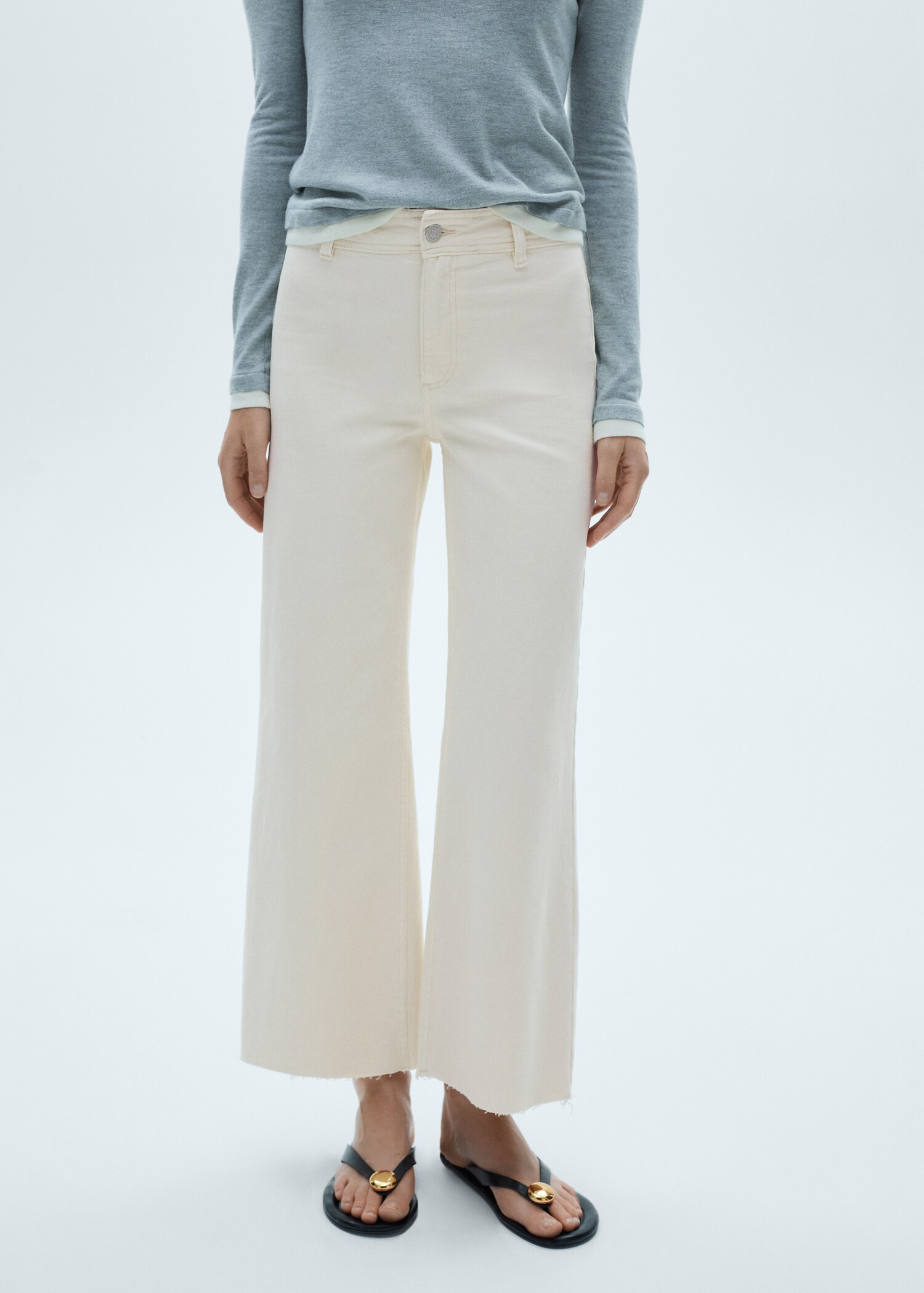 Jean style jupe-culotte Catherin taille haute - Détail de l'article 6