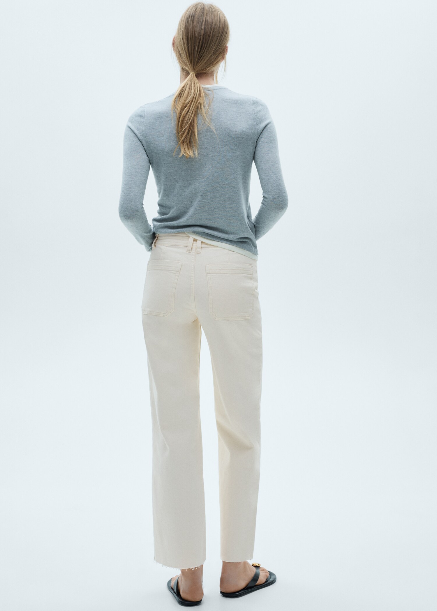 Jean style jupe-culotte Catherin taille haute - Verso de l’article
