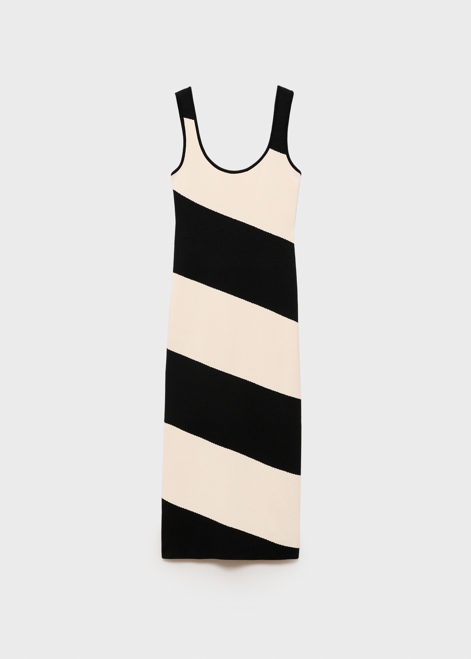 Striped knitted midi-dress - Article without model