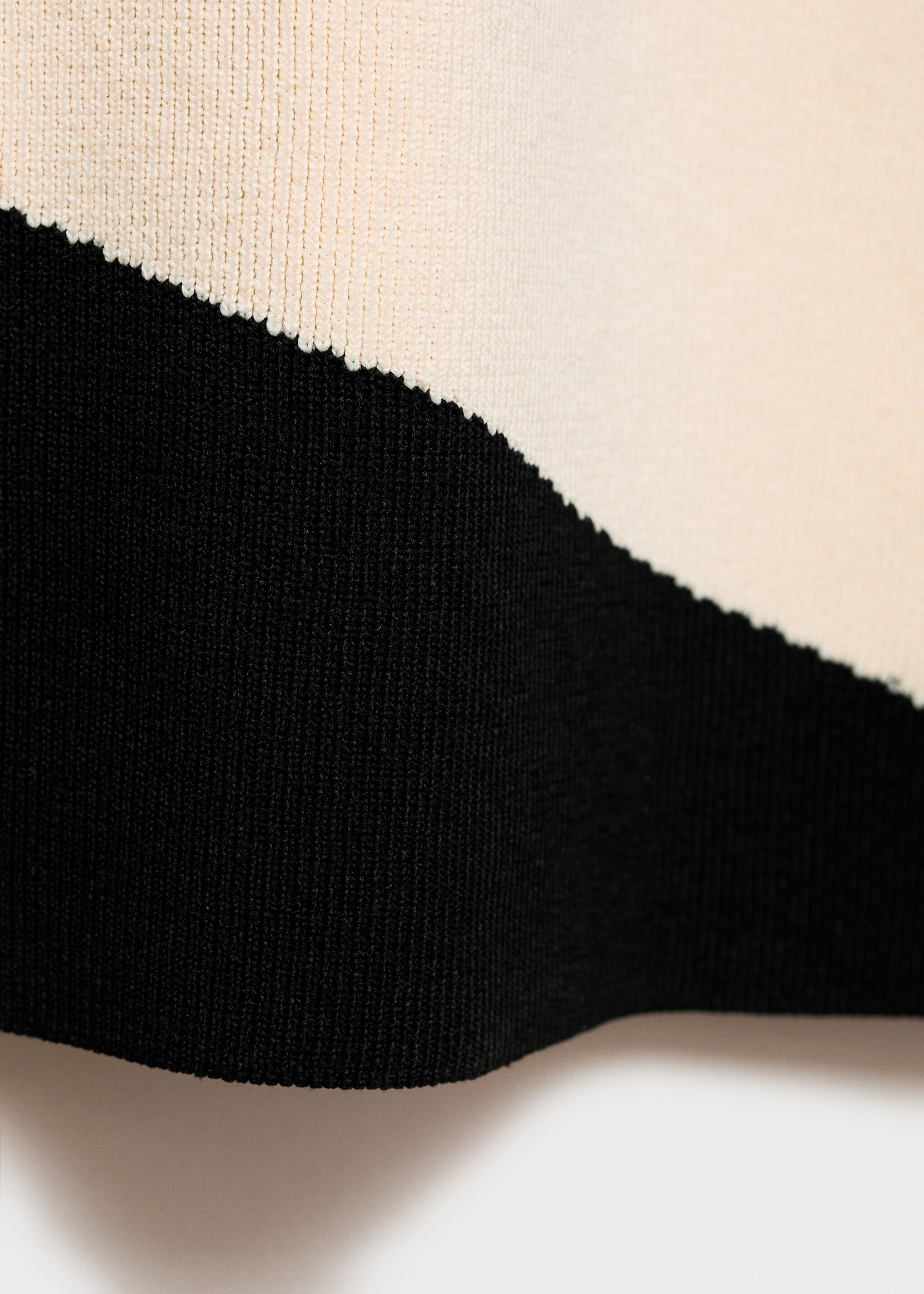 Striped knitted midi-dress - Details of the article 0