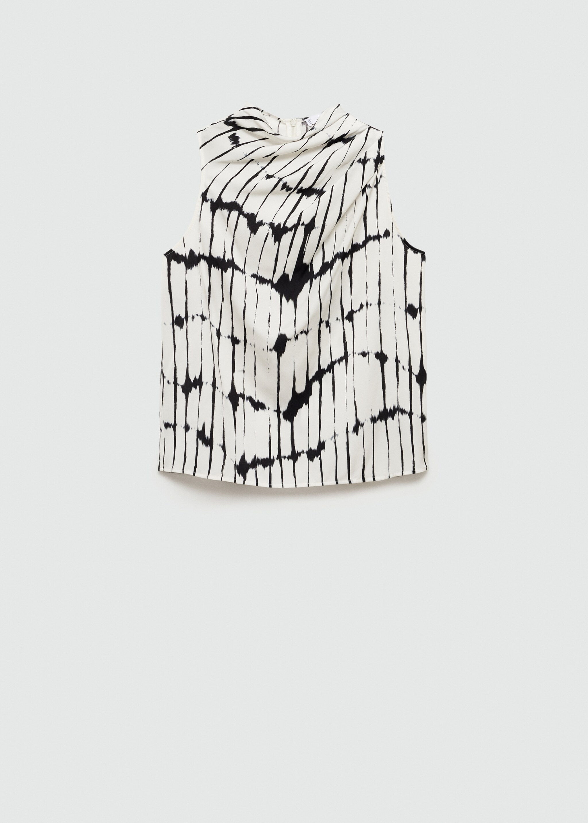Blusa detalle drapeado estampada - Artículo sin modelo