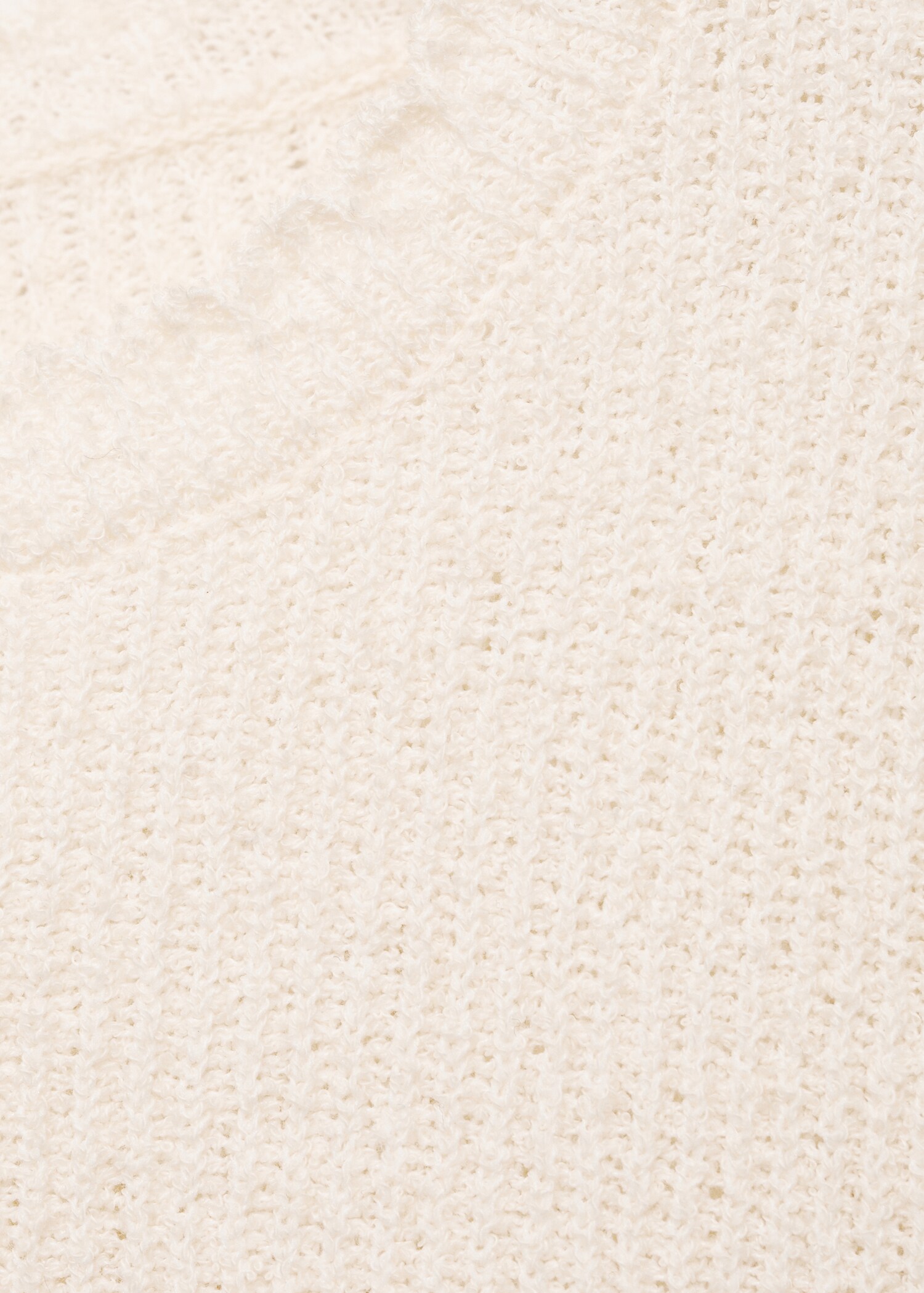 Short-sleeved sweater with openwork details - Details of the article 0