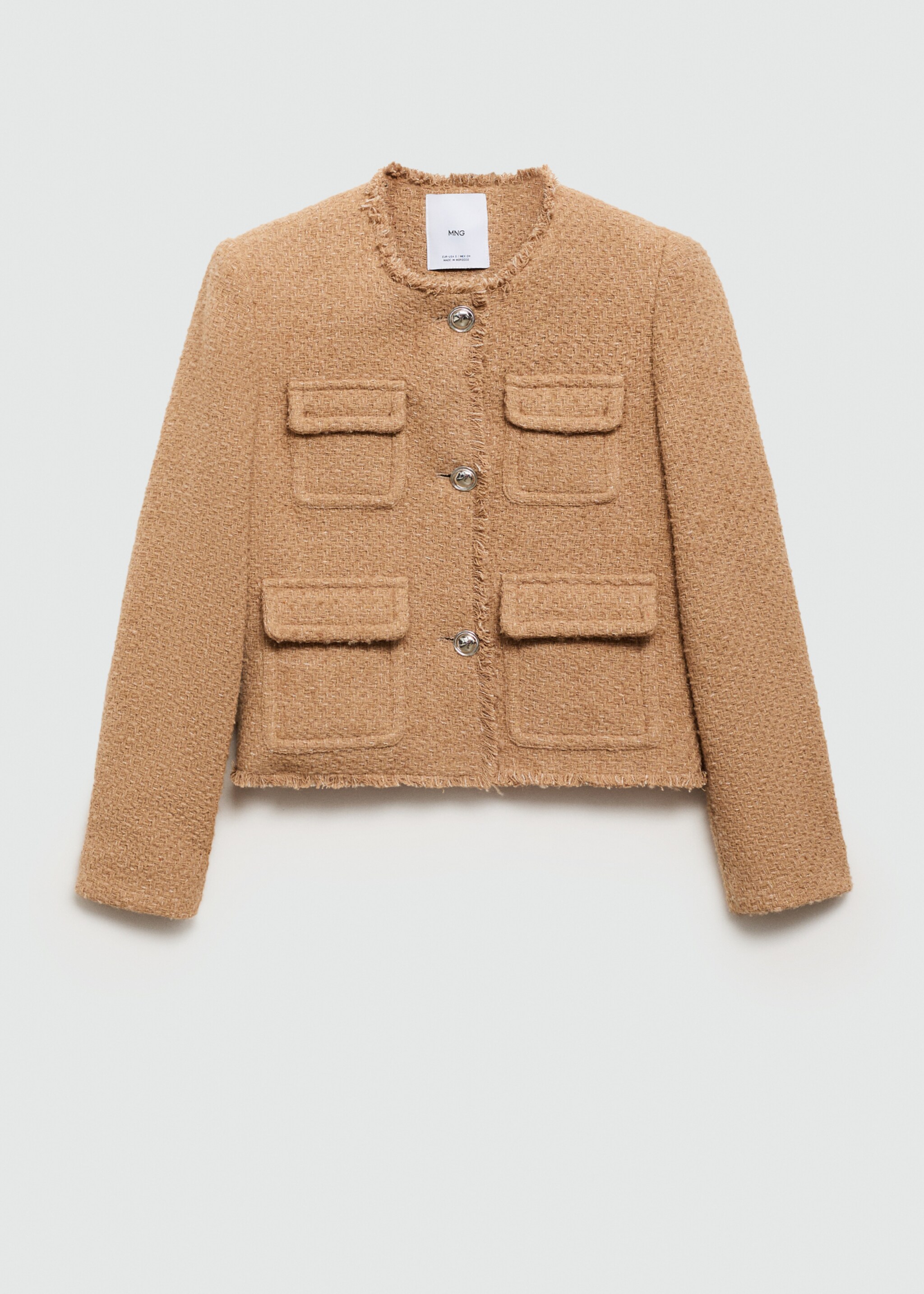 Chaqueta tweed bolsillos - Artículo sin modelo