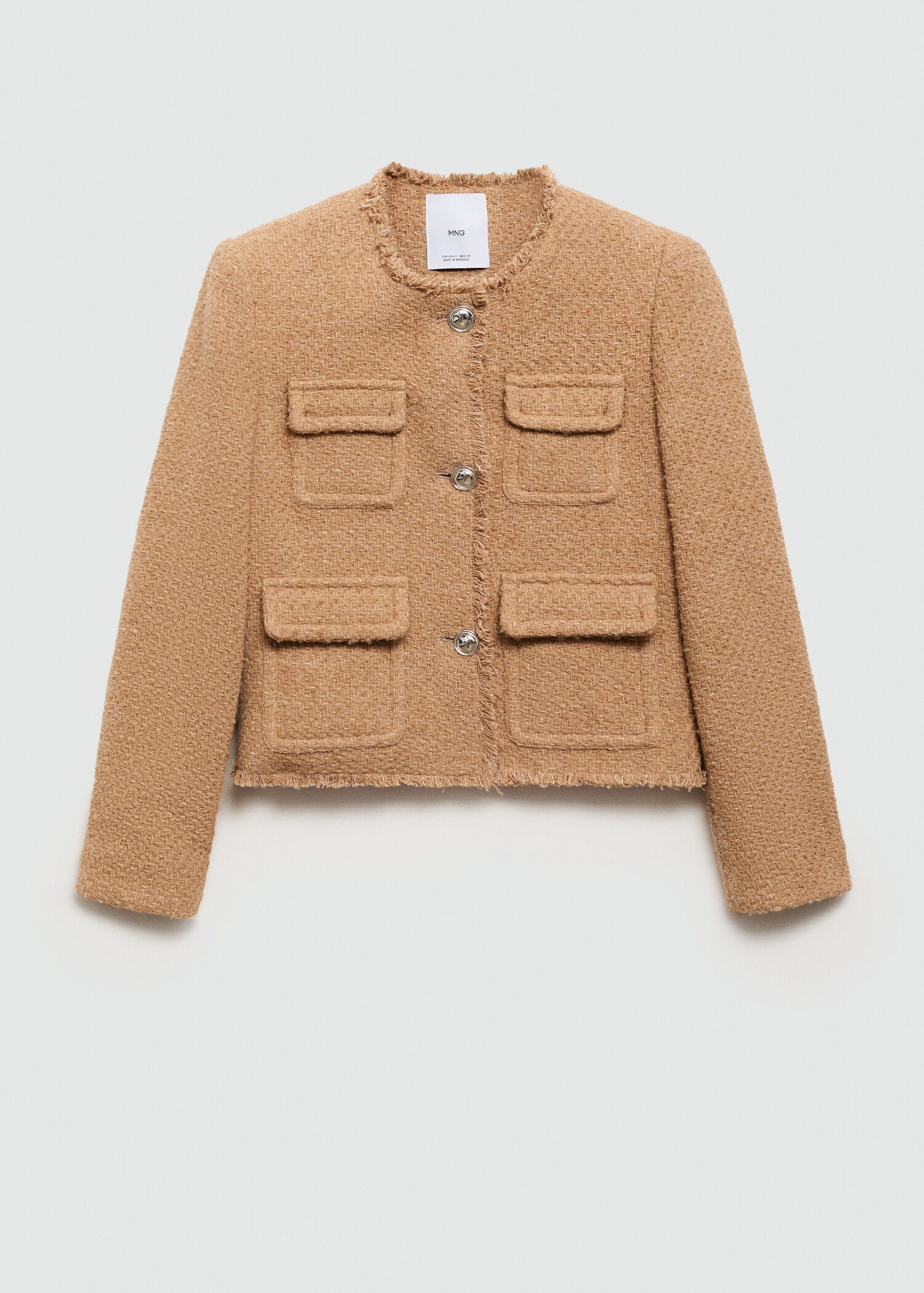 Veste en tweed à poches - Article sans modèle