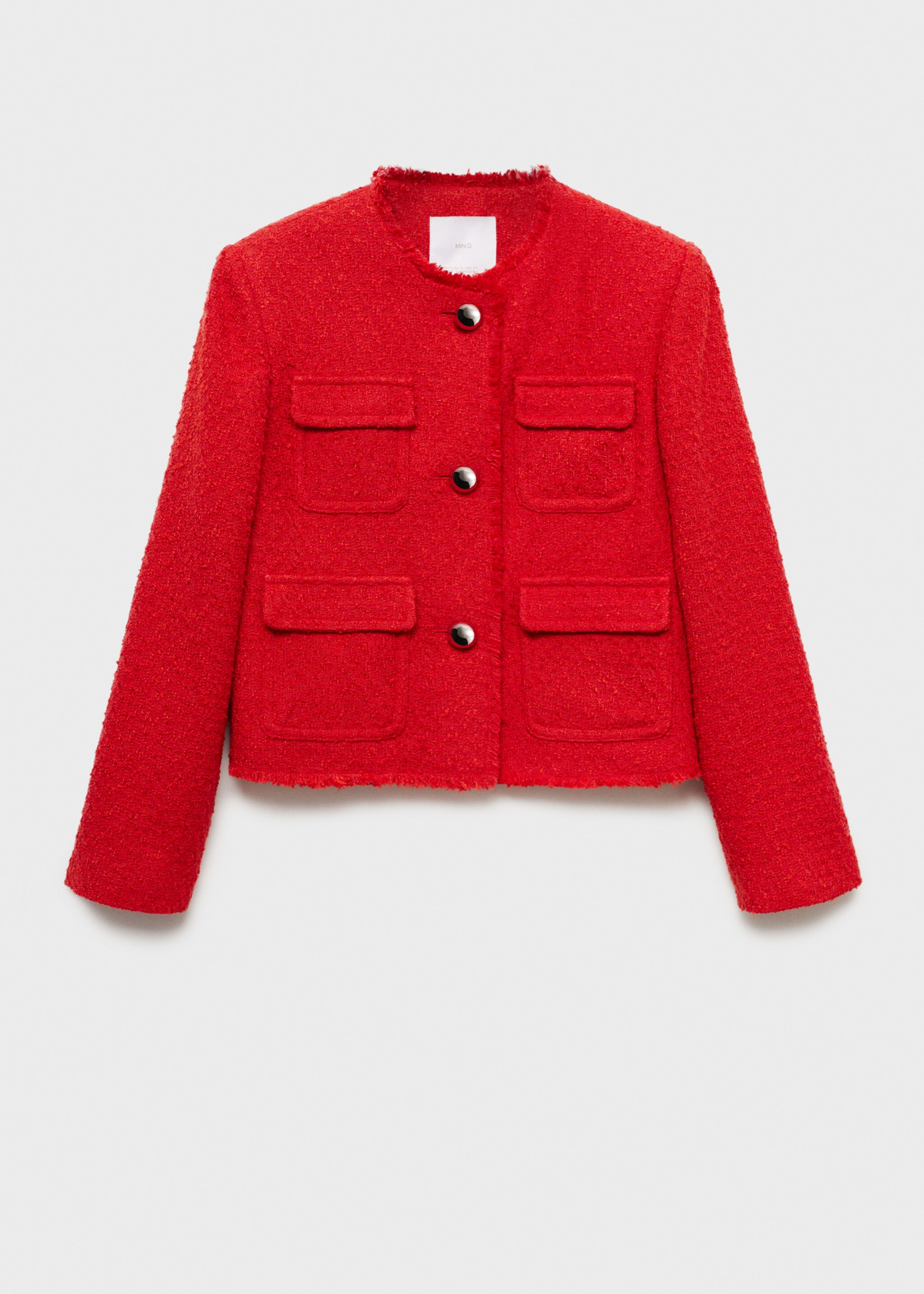 Chaqueta tweed bolsillos - Artículo sin modelo