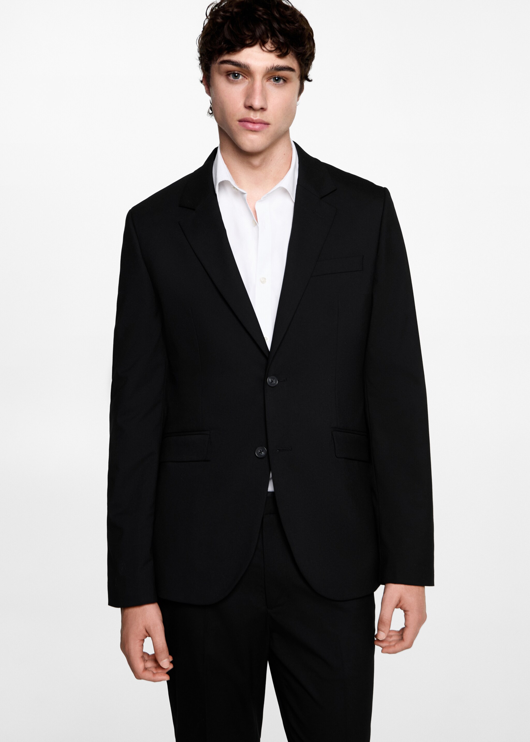 Slim-fit suit jacket - Medium plane