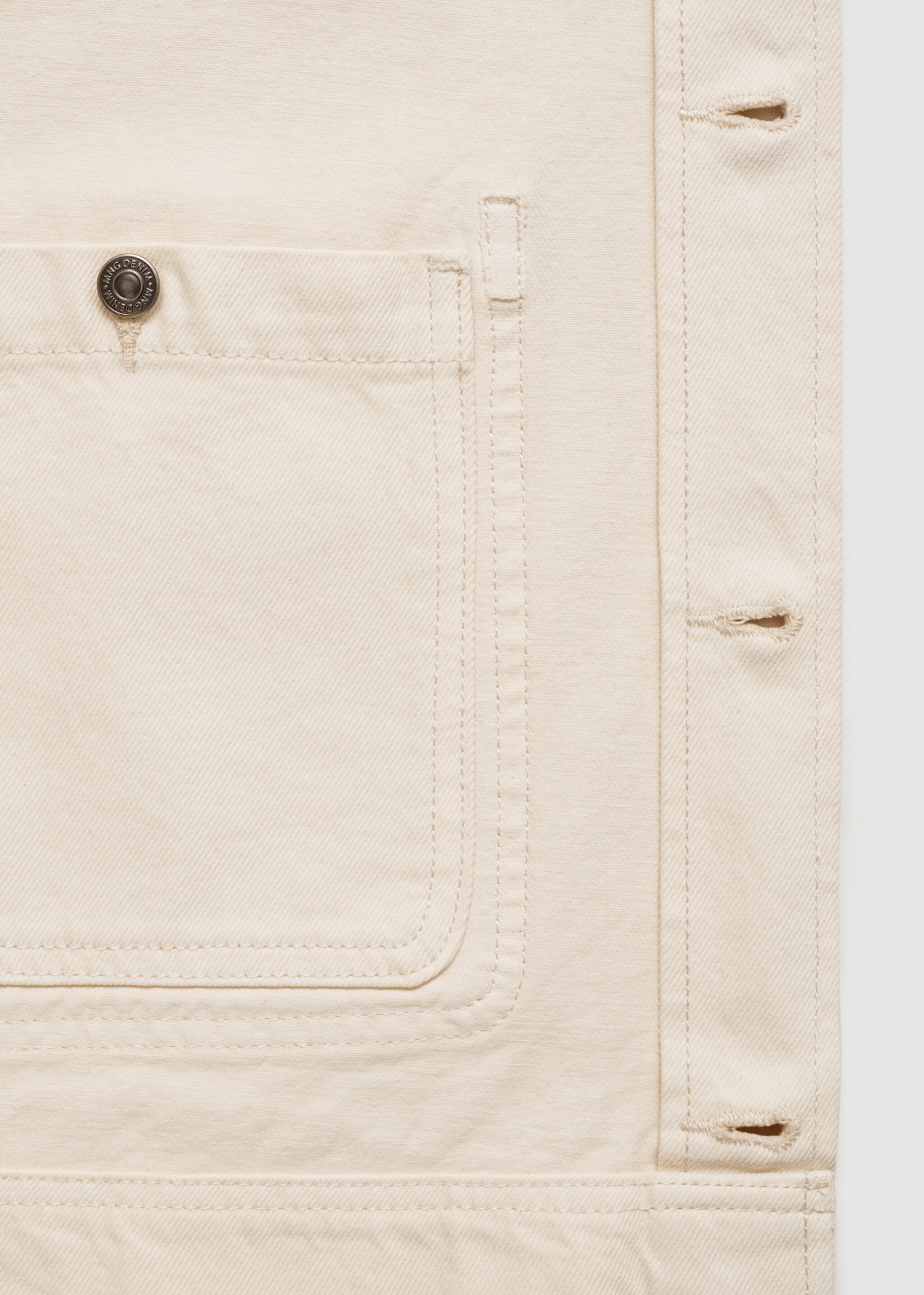 Denim overshirt with pockets - Details of the article 0