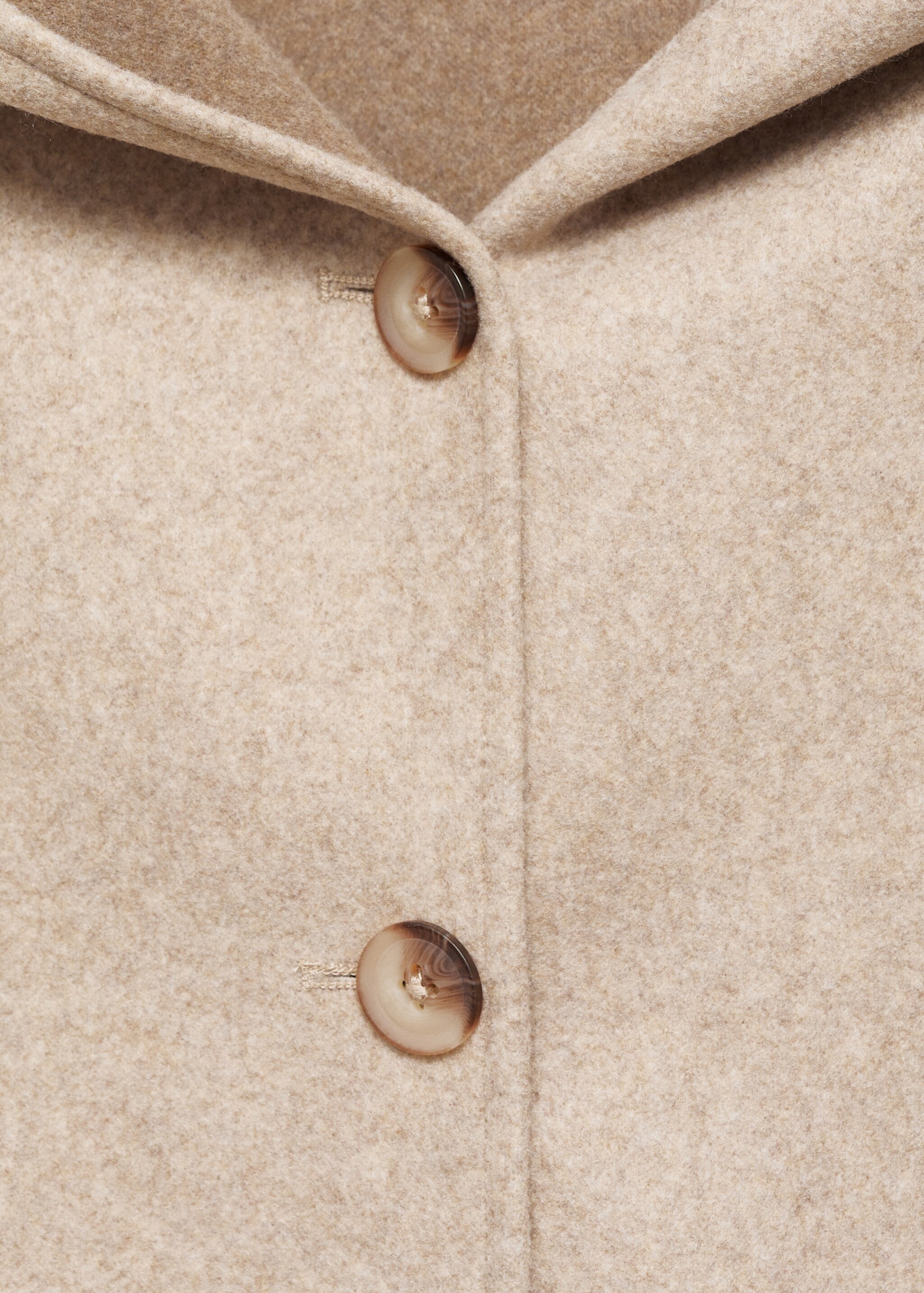 Hooded button coat - Details of the article 8