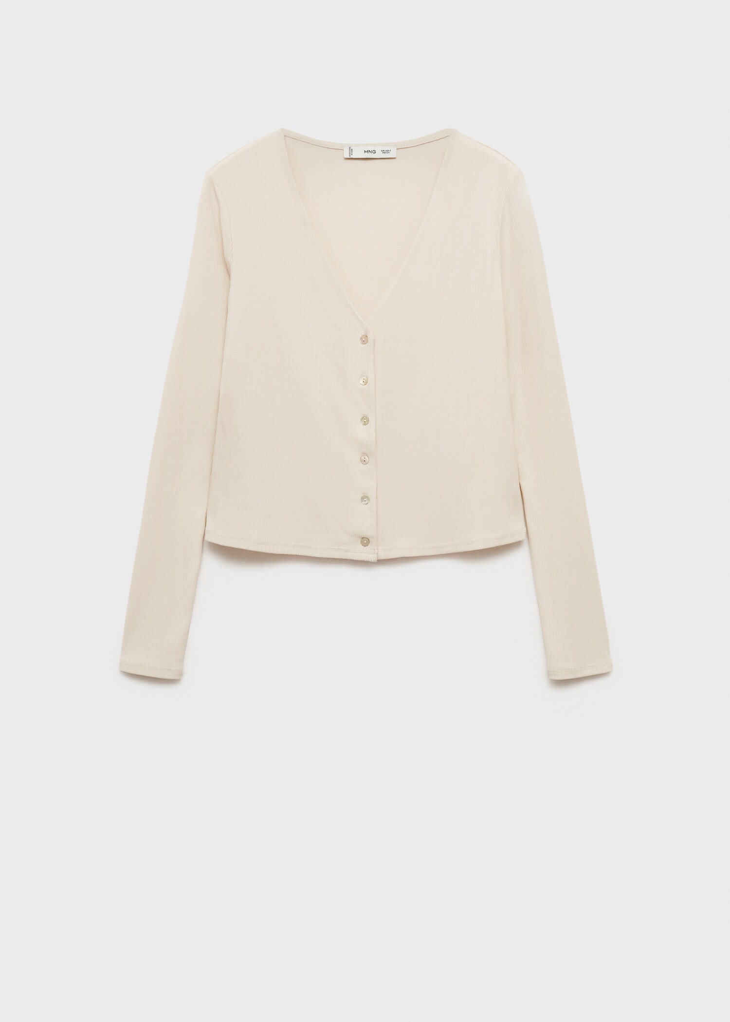 Buttoned lyocell t-shirt - Article without model