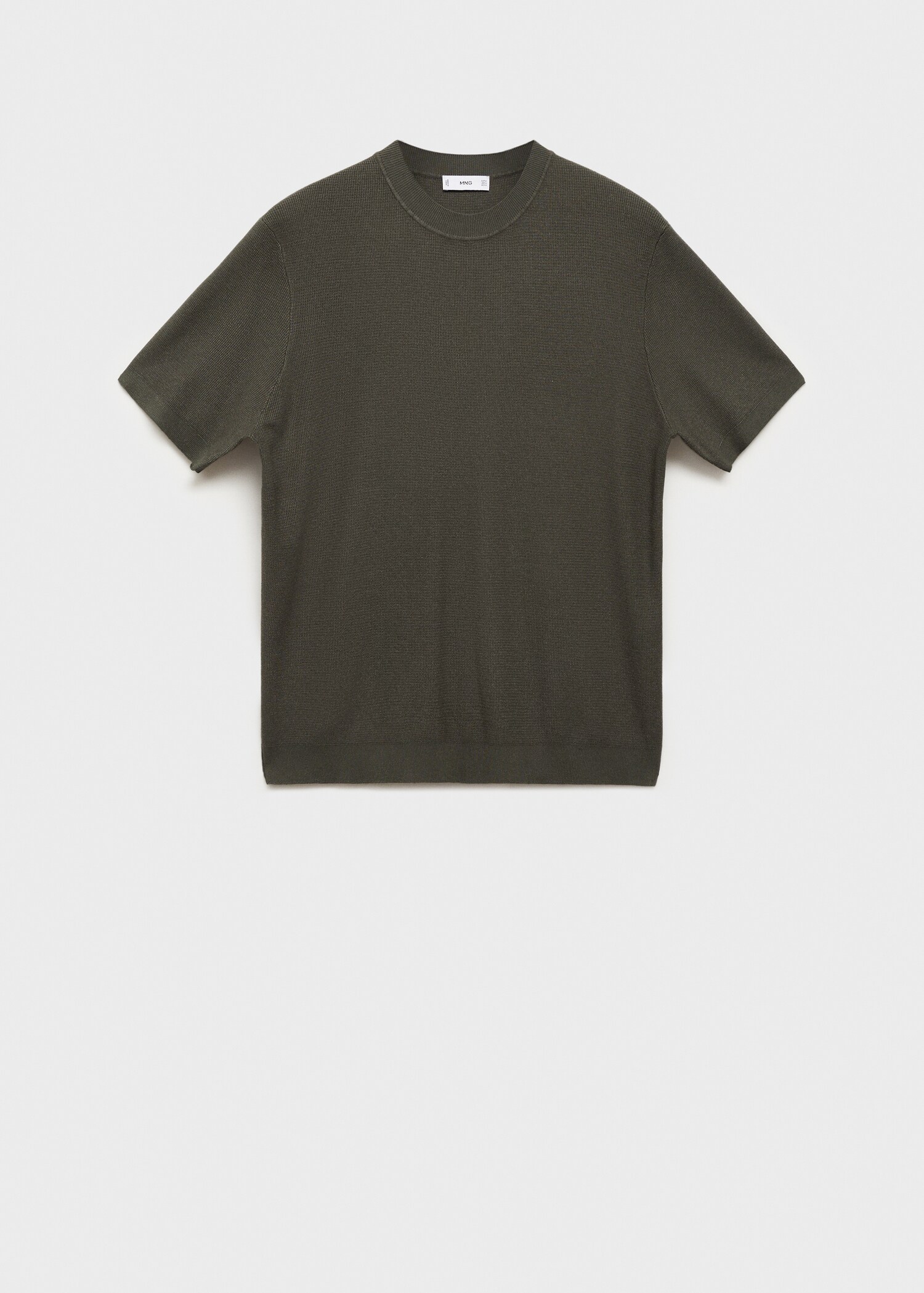 Structured knitted t-shirt - Article without model