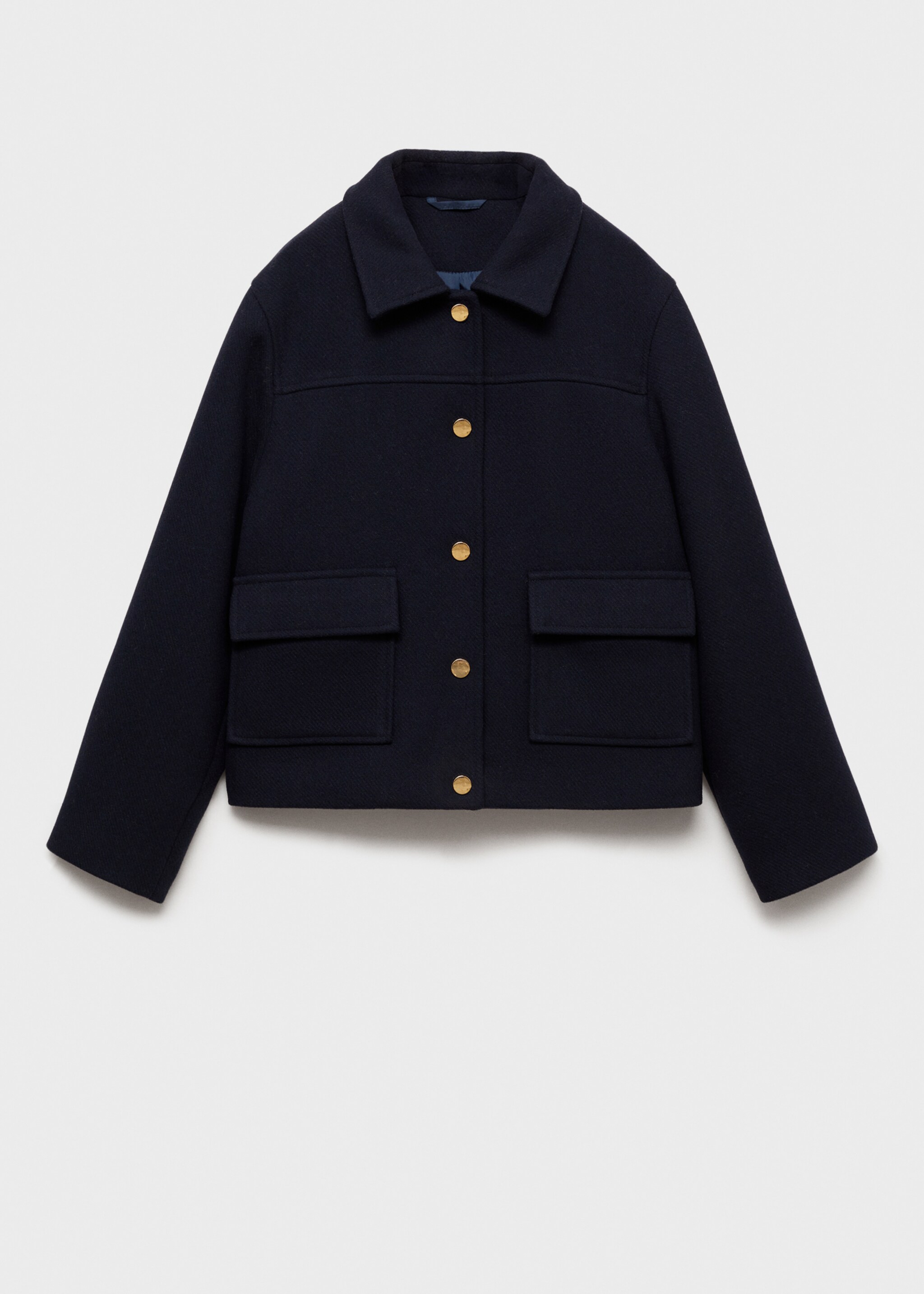 Straight pocketed coat - Article without model