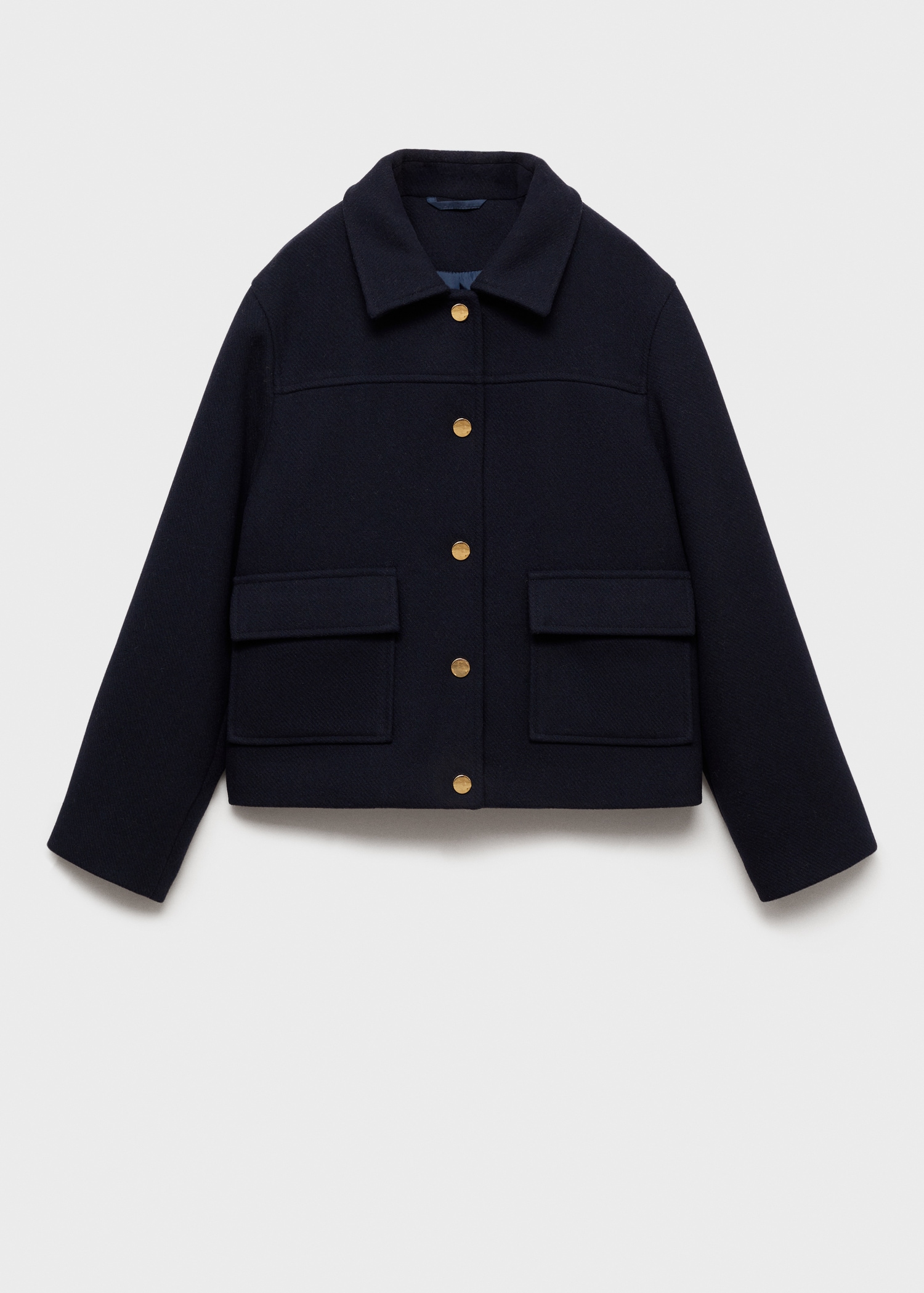 Straight pocketed coat - Article without model
