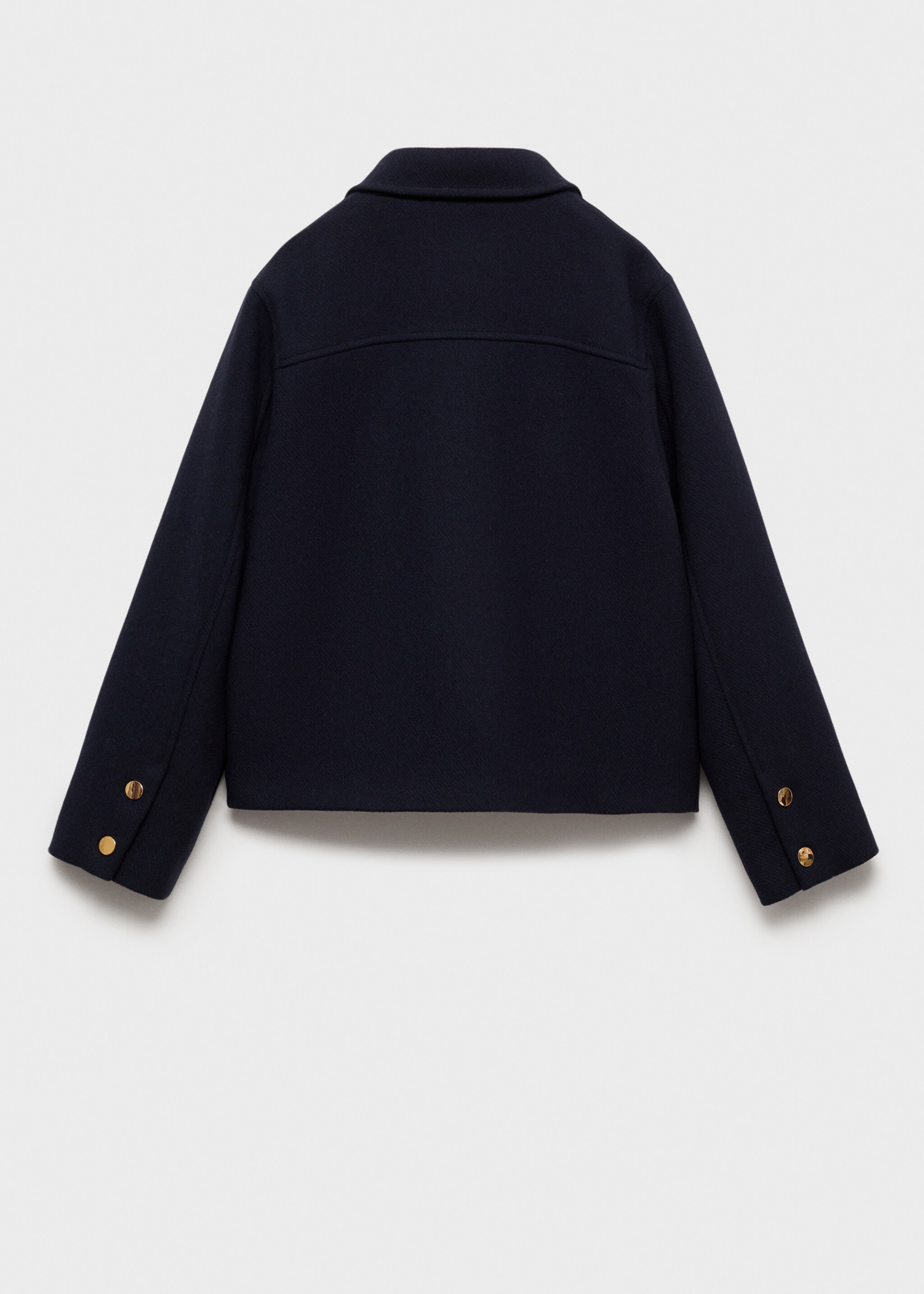 Straight pocketed coat - Reverse of the article