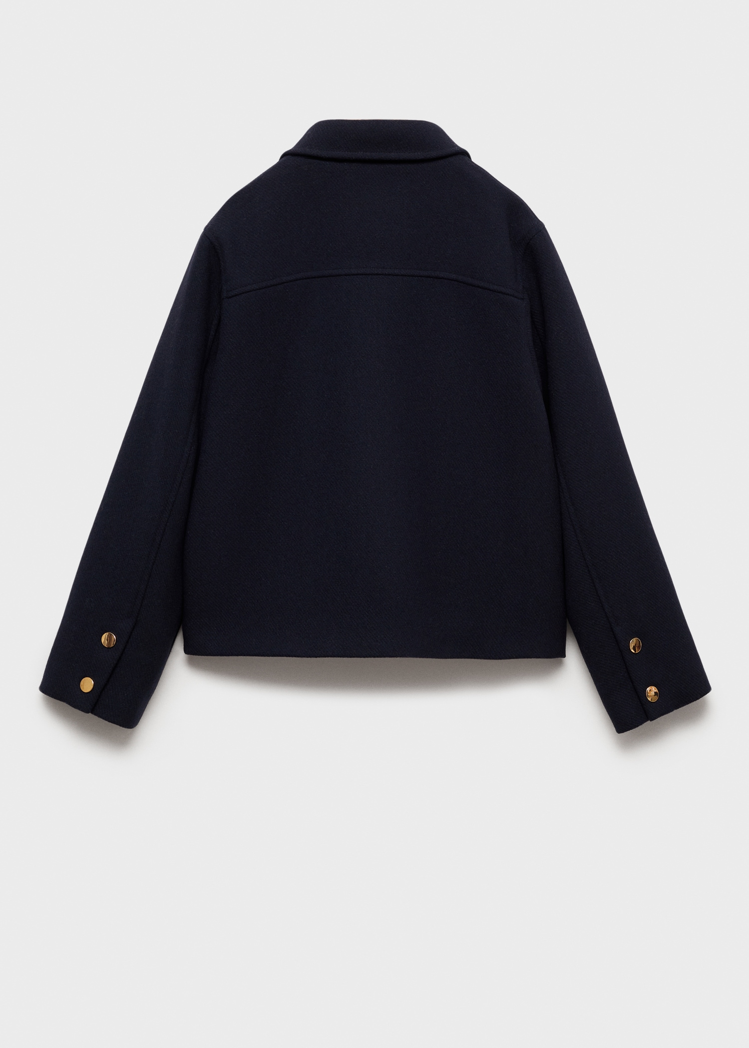 Straight pocketed coat - Reverse of the article
