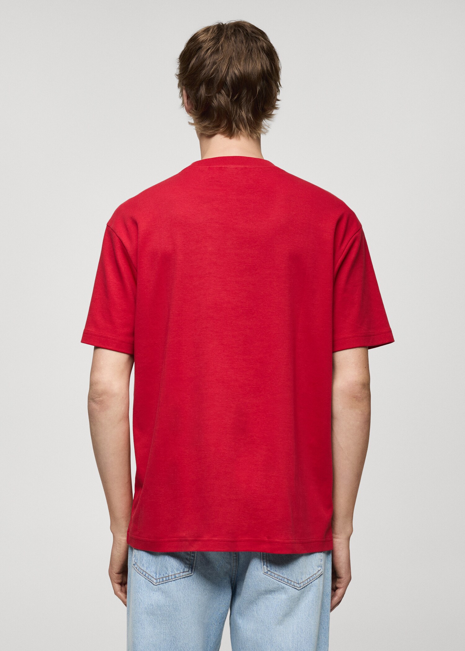100% cotton relaxed-fit t-shirt - Reverse of the article