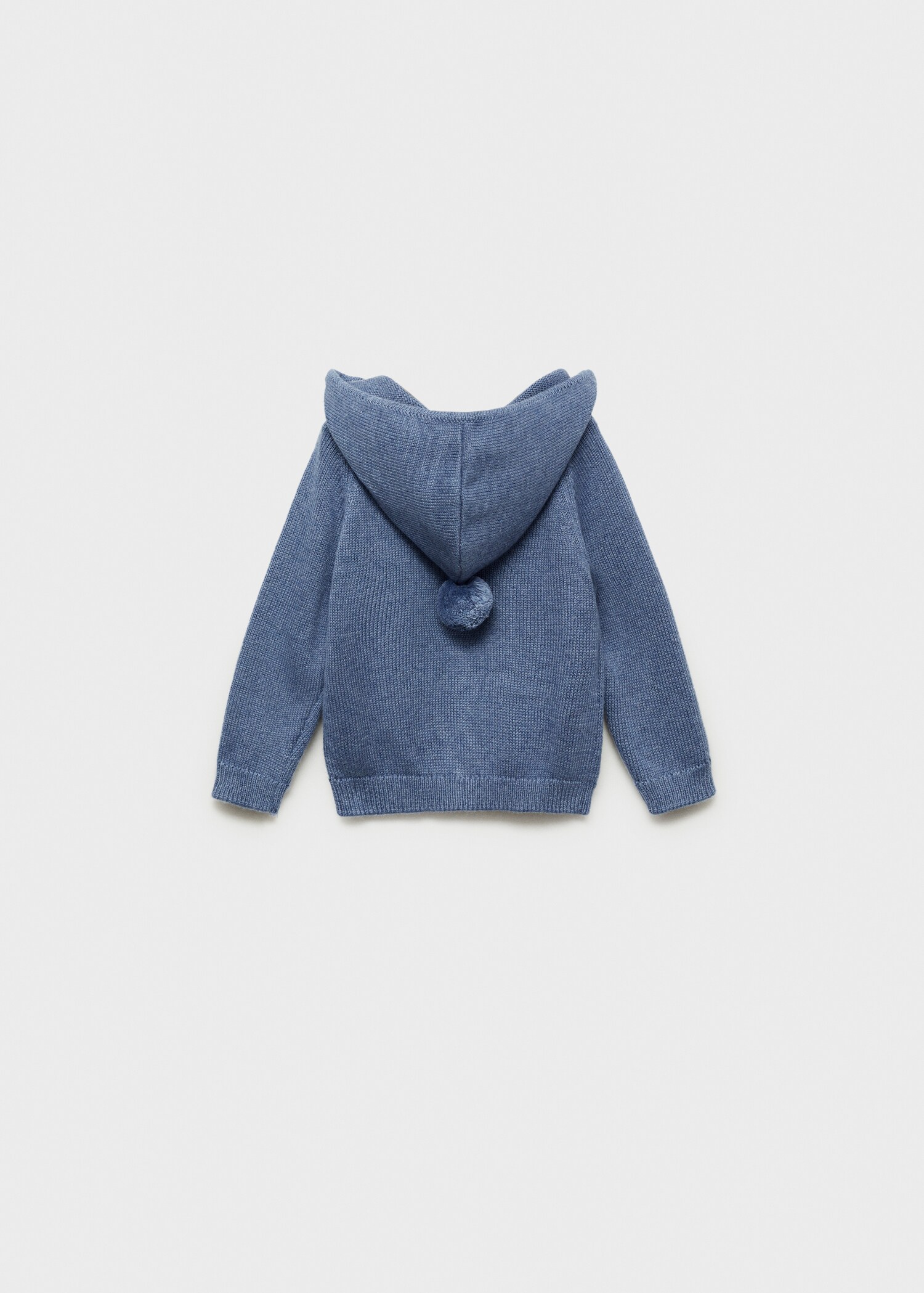 Hooded knit sweater - Reverse of the article