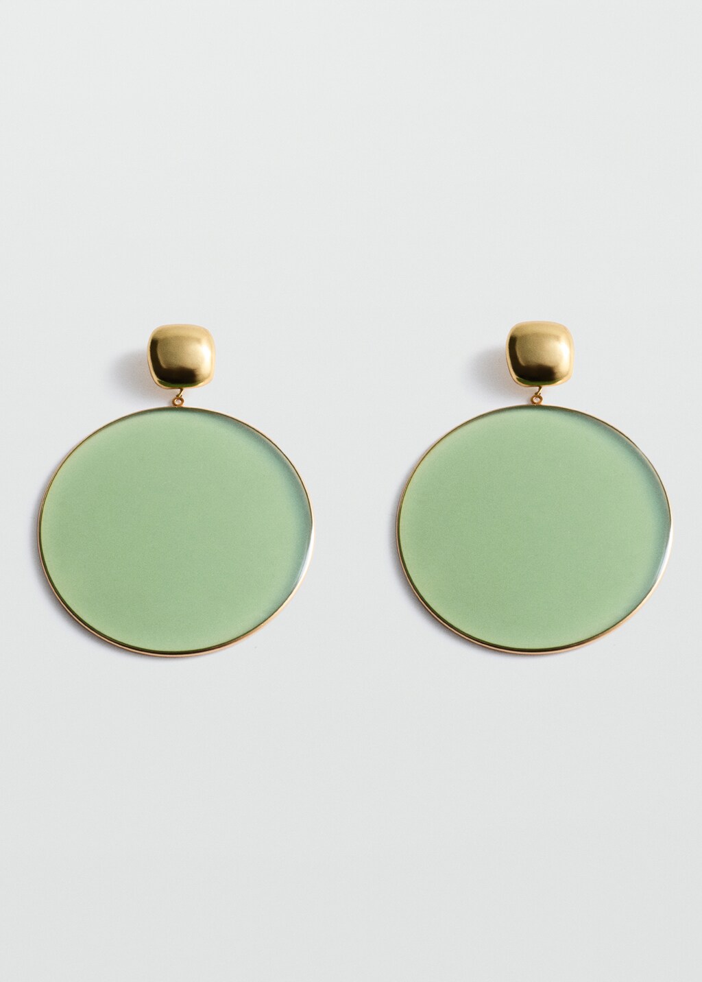 Maxi round resin earrings Women MANGO Saudi Arabia