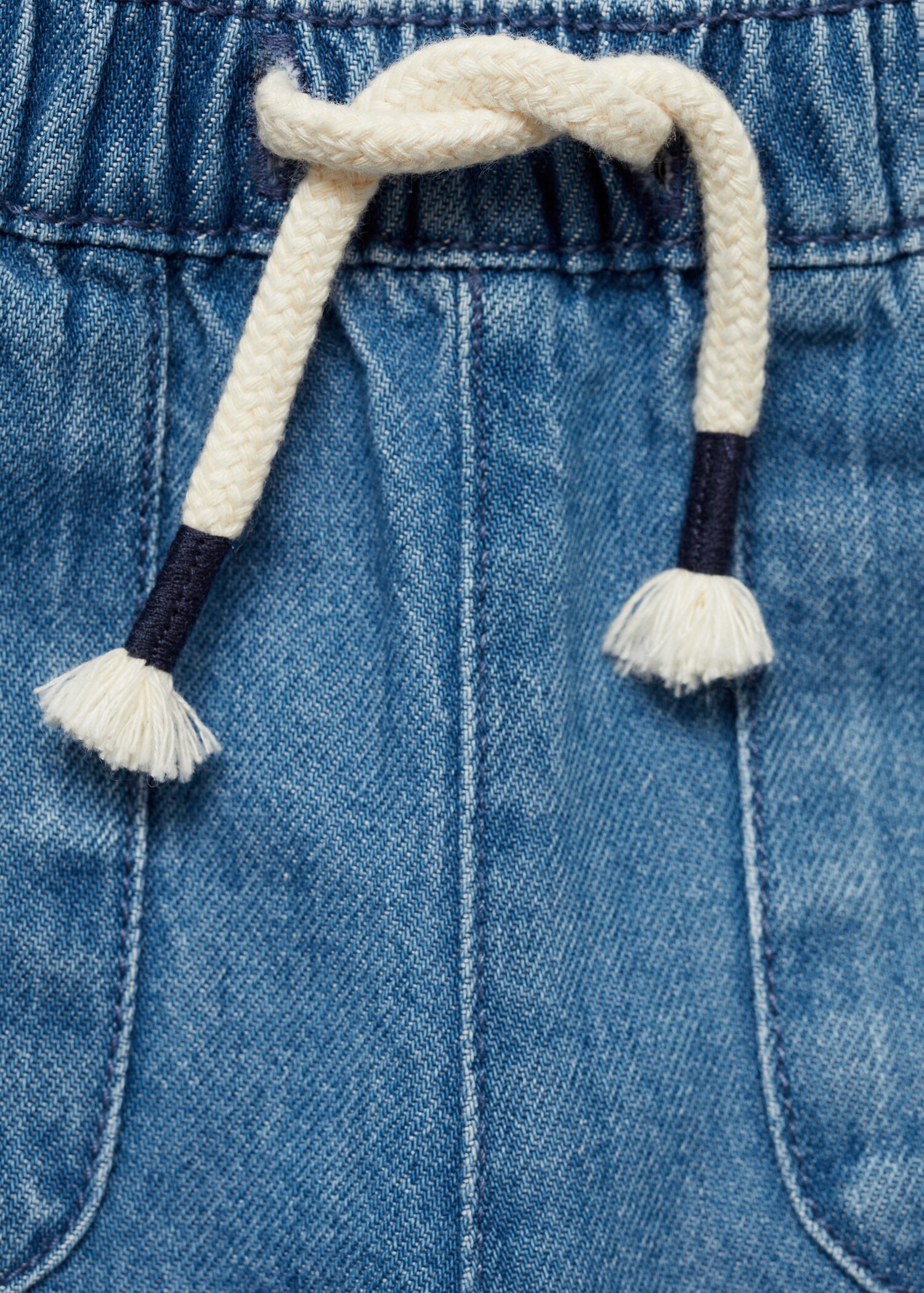 Jeans with elastic waist and pockets - Details of the article 8