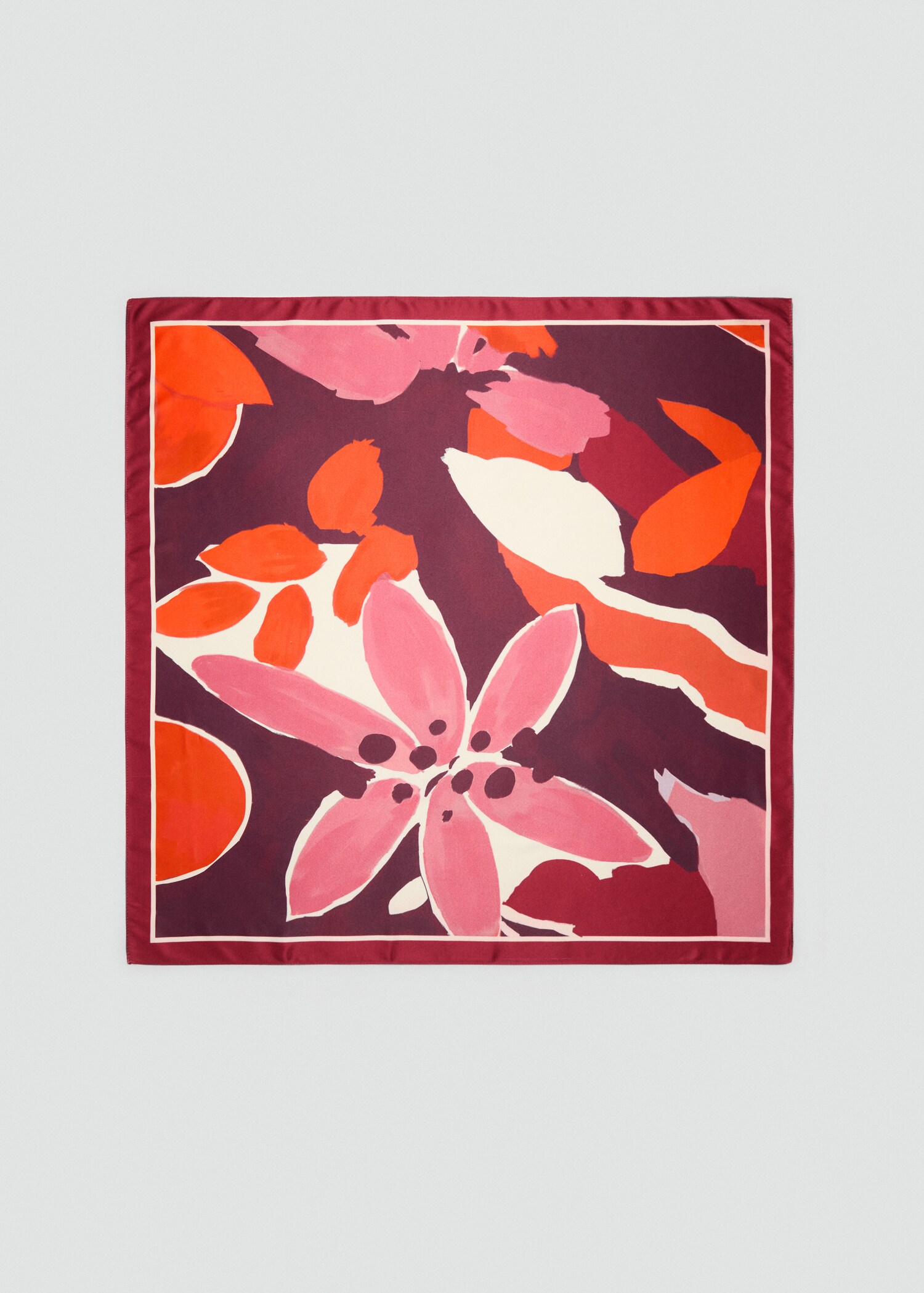 Pañuelo satinado estampado - Artículo sin modelo