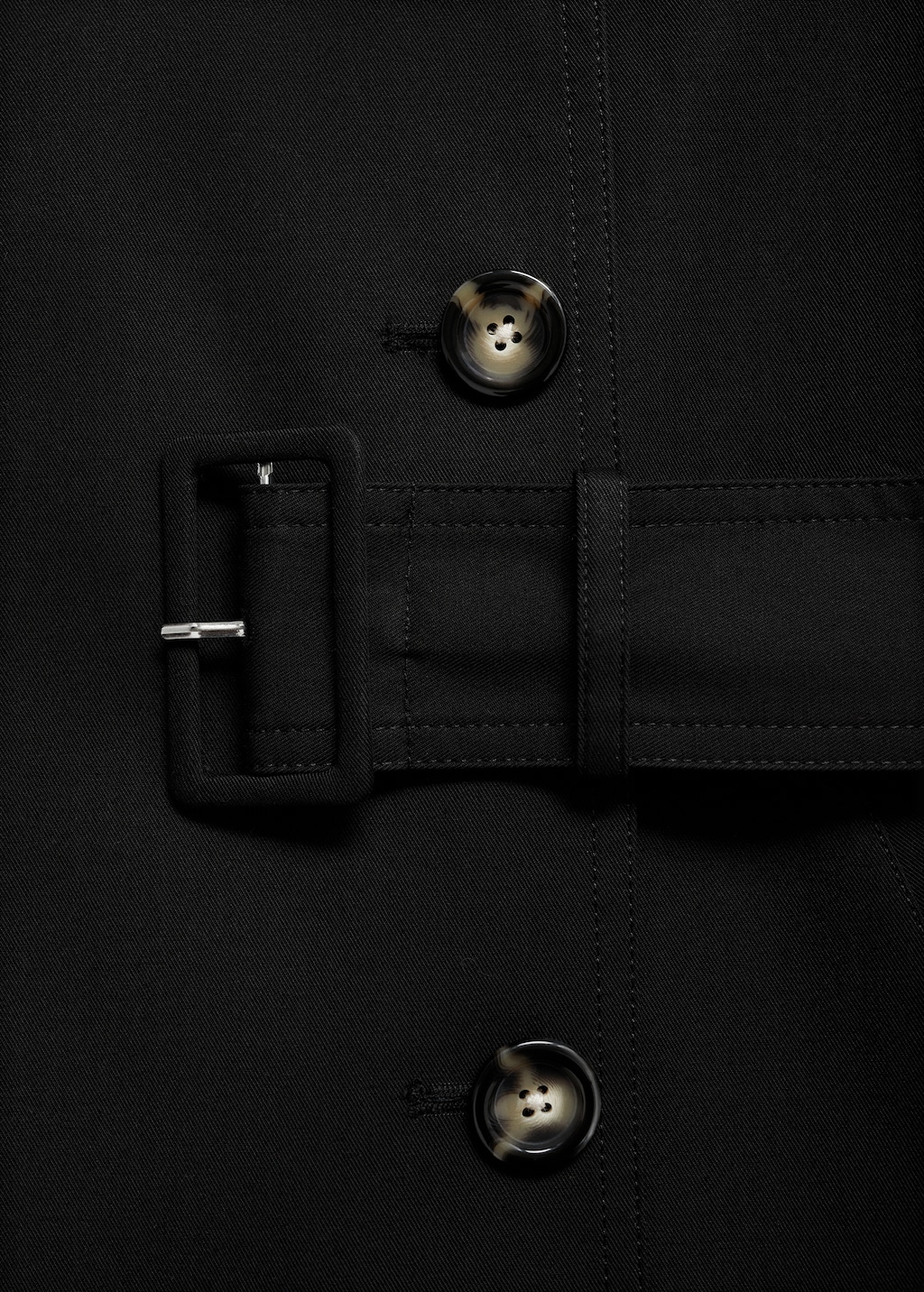 Mango Double-breasted cotton trench coat thumbnail