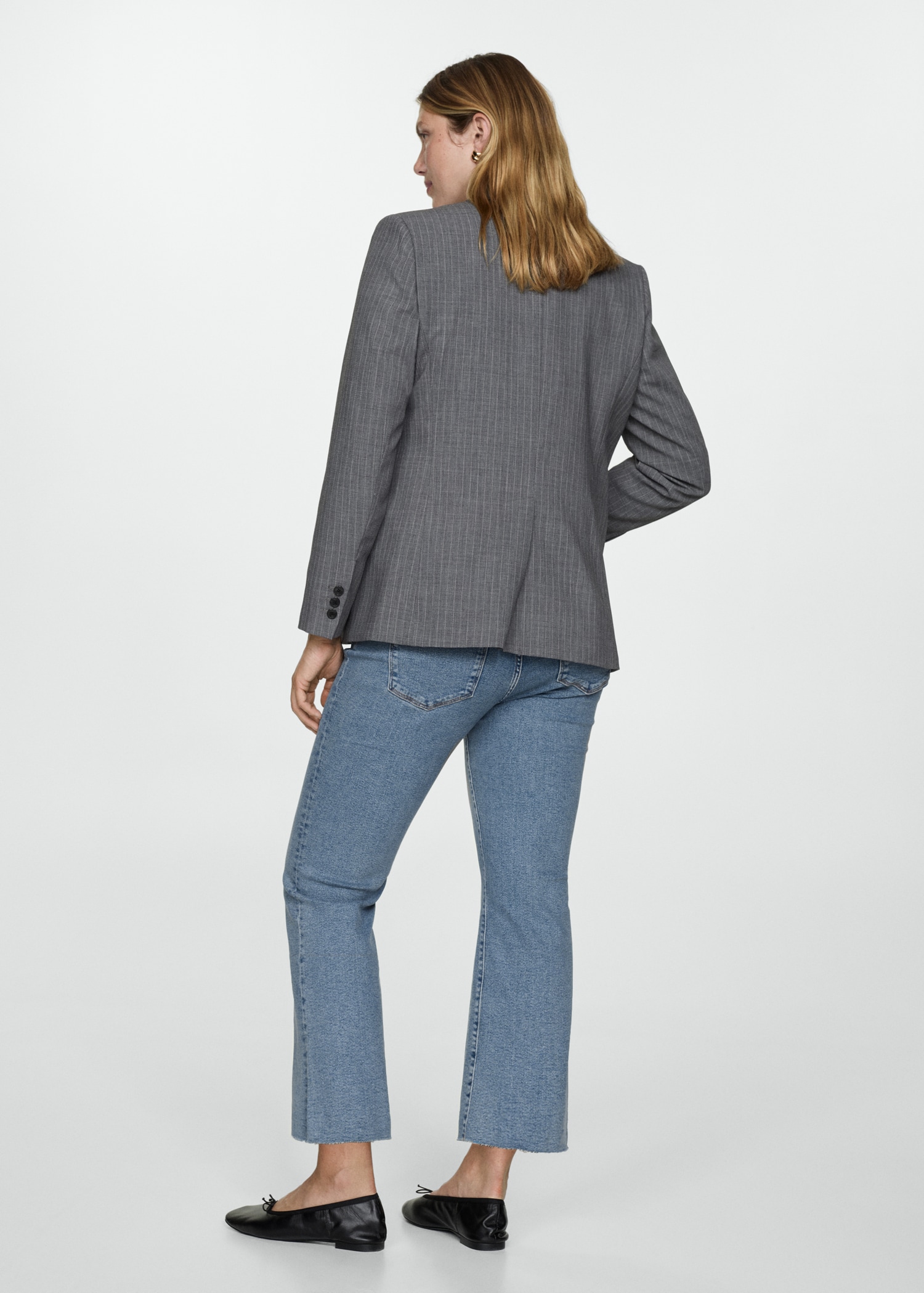 Maternity flared cropped jeans - Reverse of the article