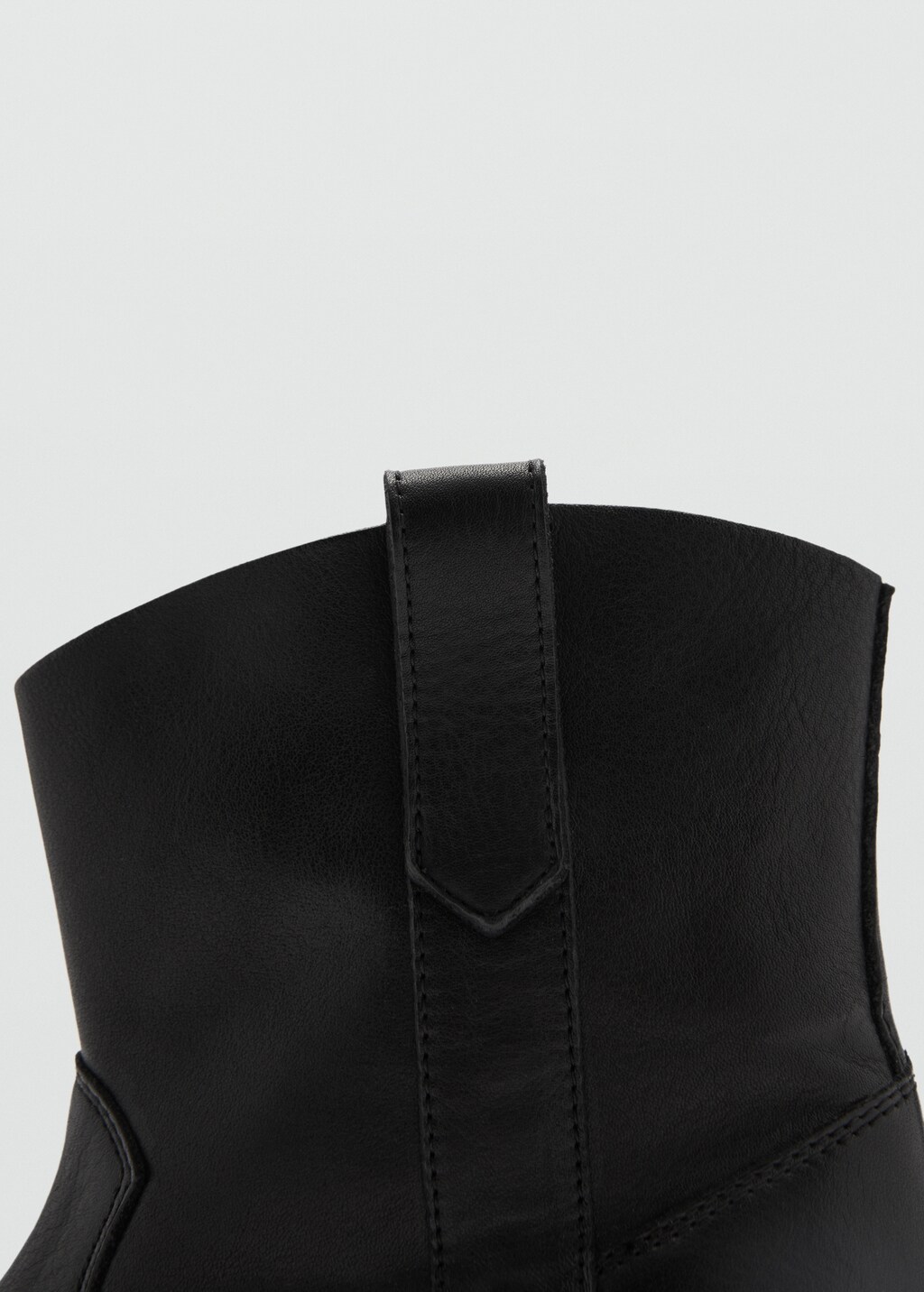 Black cowboy style ankle boots deals