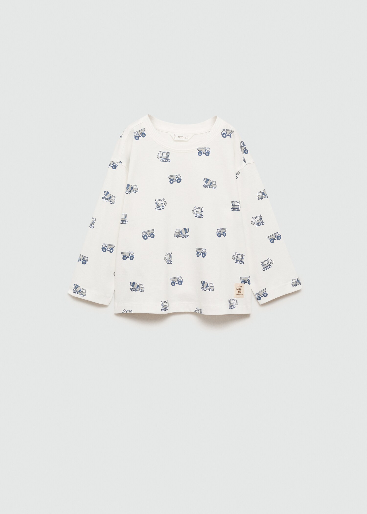 Printed cotton-blend t-shirt - Article without model