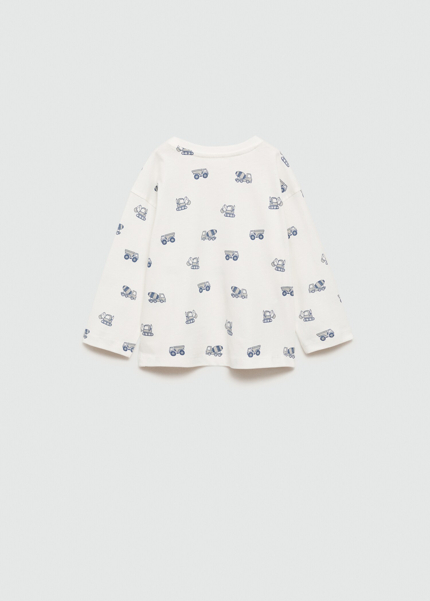 Printed cotton-blend t-shirt - Reverse of the article