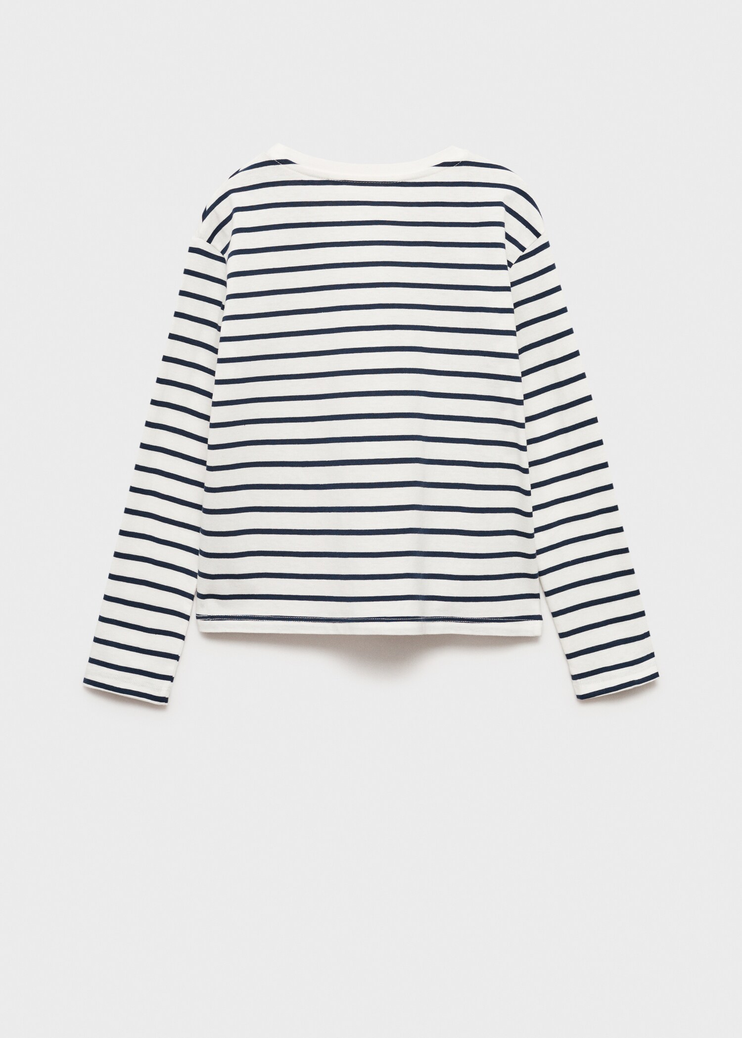 T-shirt coton à rayures - Verso de l’article