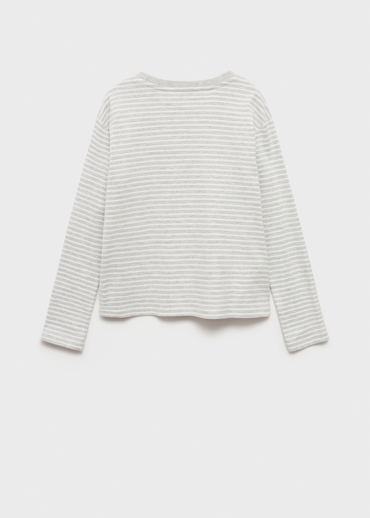 T-shirt coton à rayures - Verso de l’article
