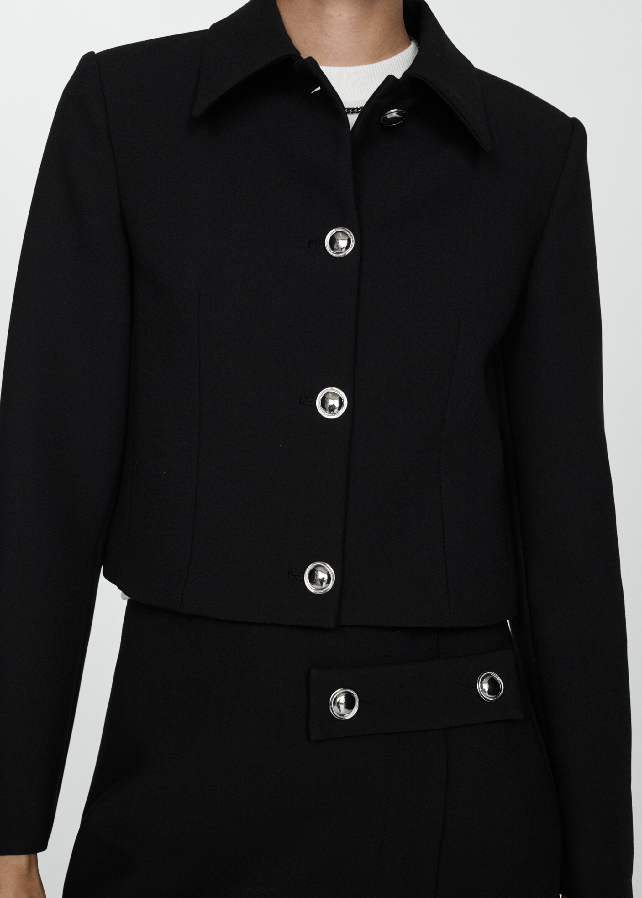 Chaqueta crop botones - Detalle del artículo 6