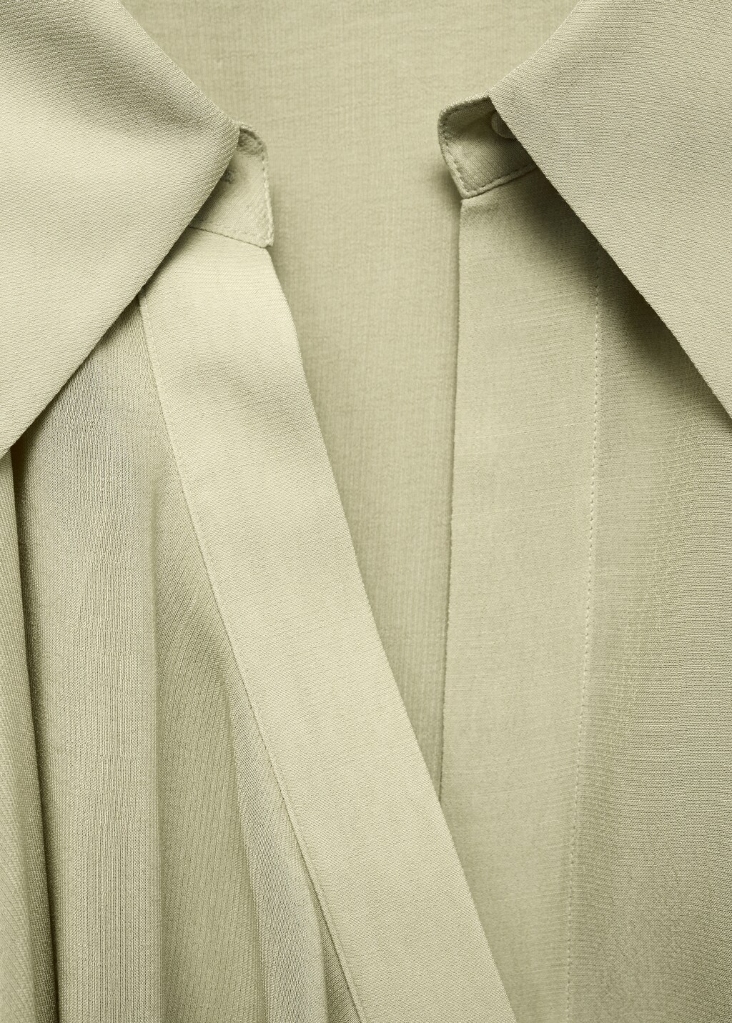 Shirt with ruffles and crossover fastening - Women | MANGO Niger Shirt with ruffles and crossover fastening - Women | MANGO Niger