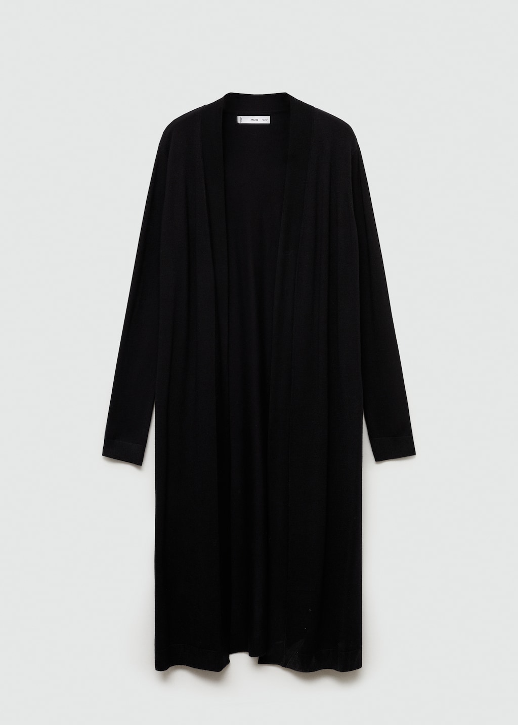 Ladies long black cardigan discount