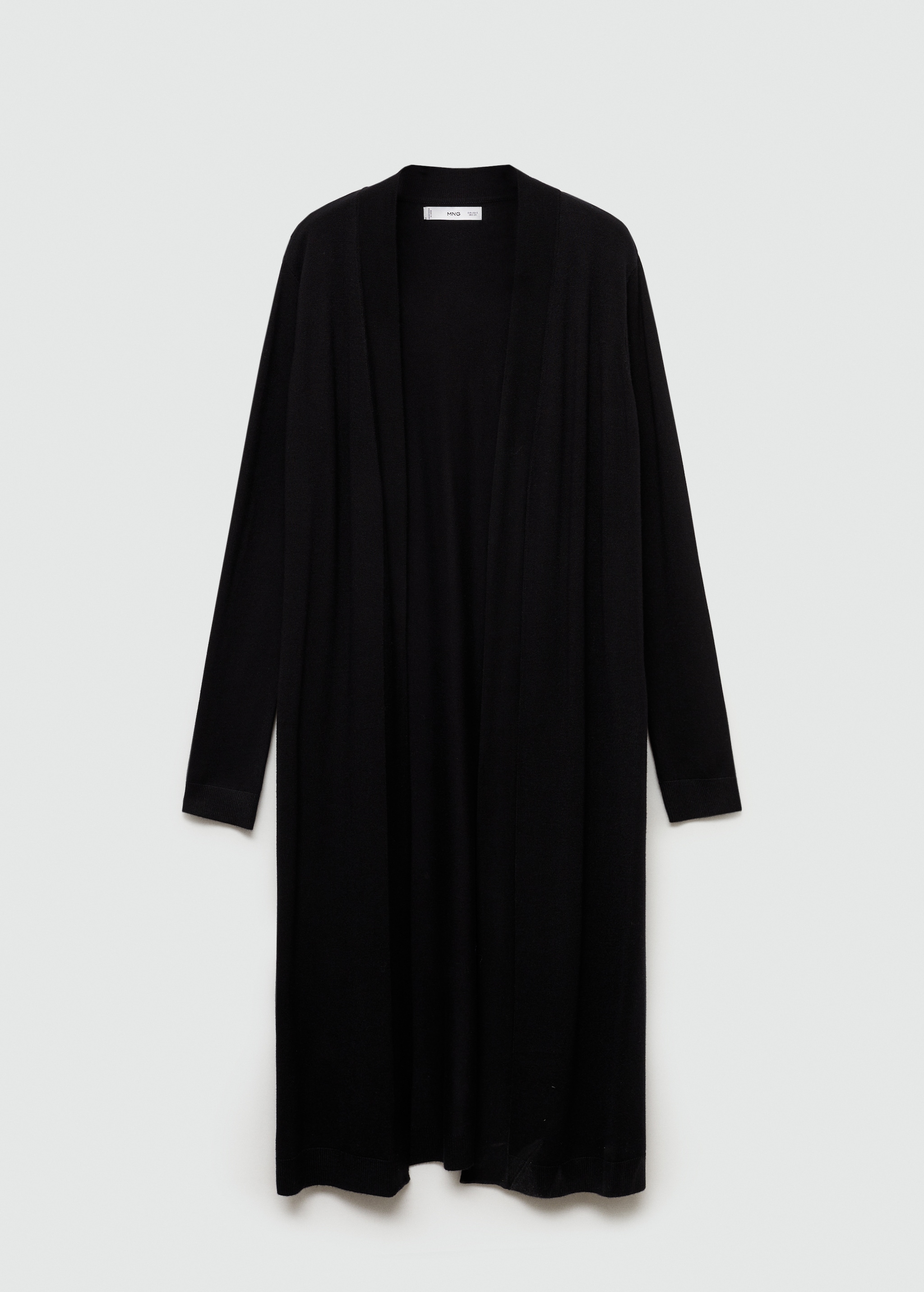 Fine knit long cardigan - Main Image