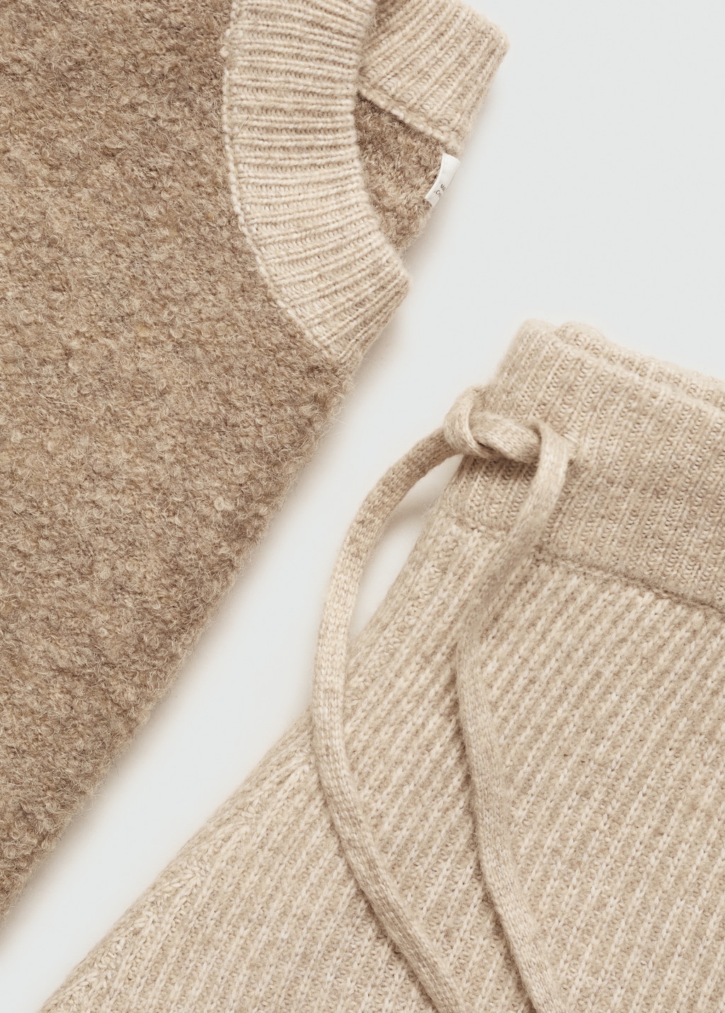 Mango contrasting knit sweater hotsell