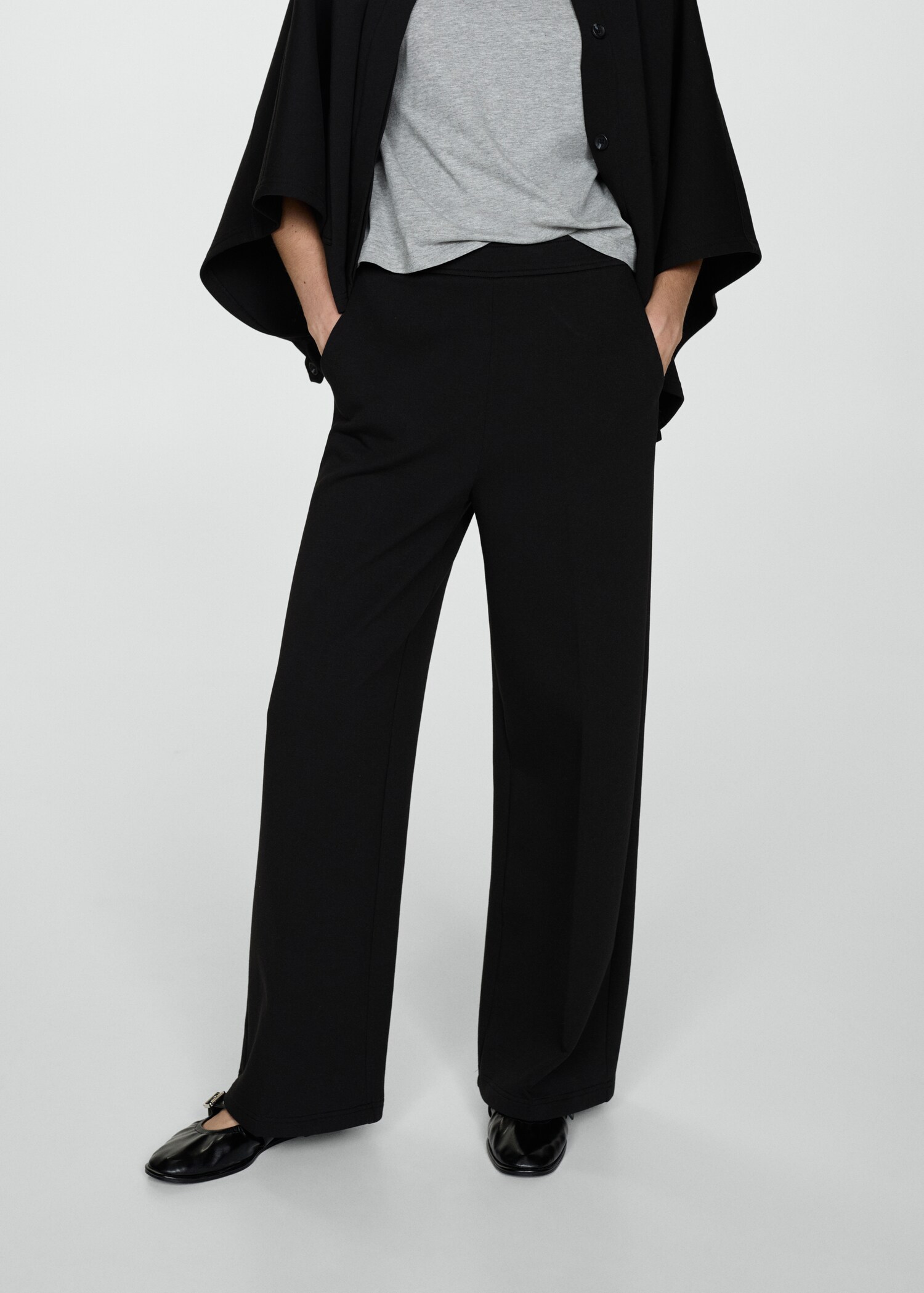 Pantalon droit fluide - Plan moyen