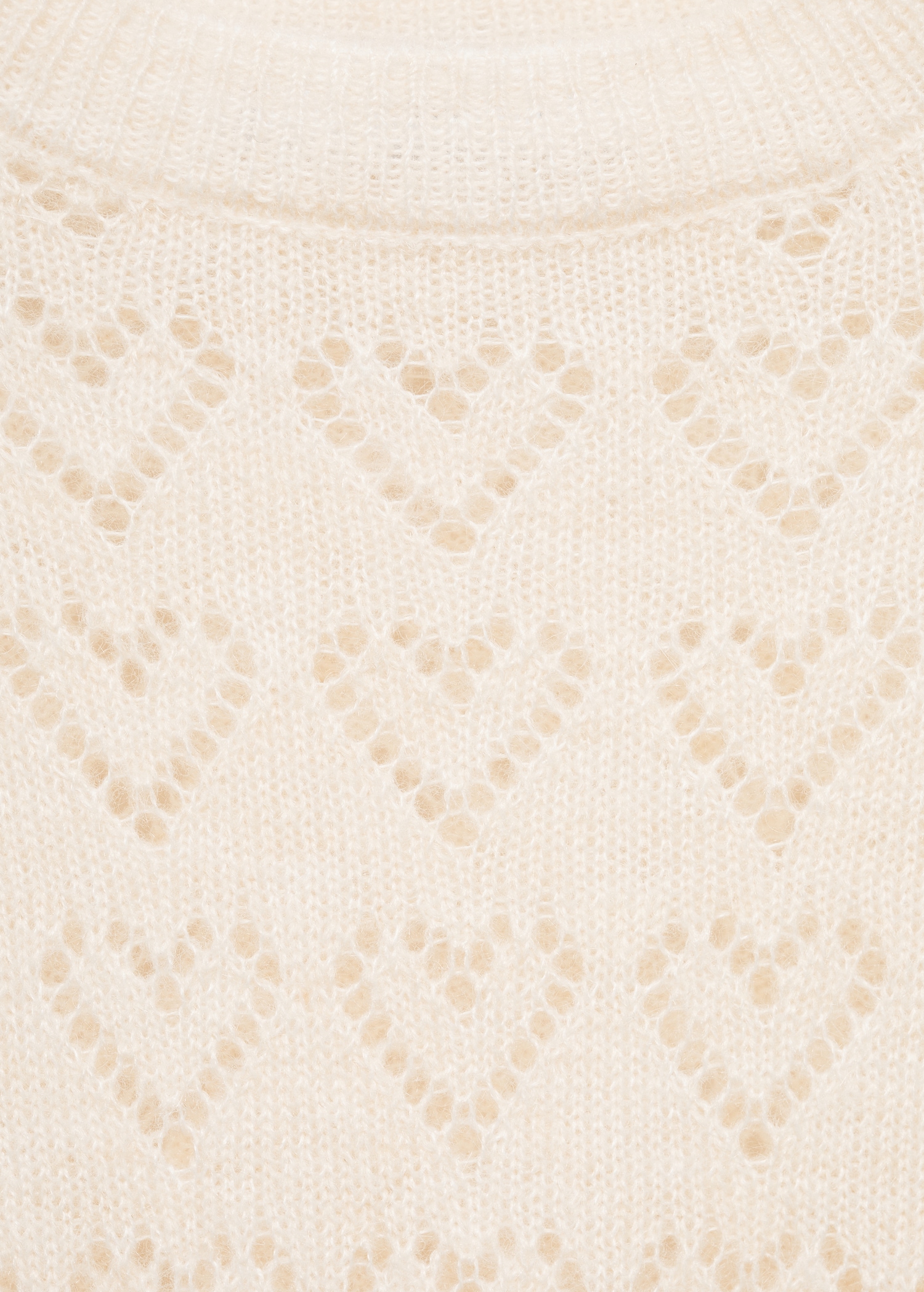 Sweater with openwork heart details - Details of the article 8