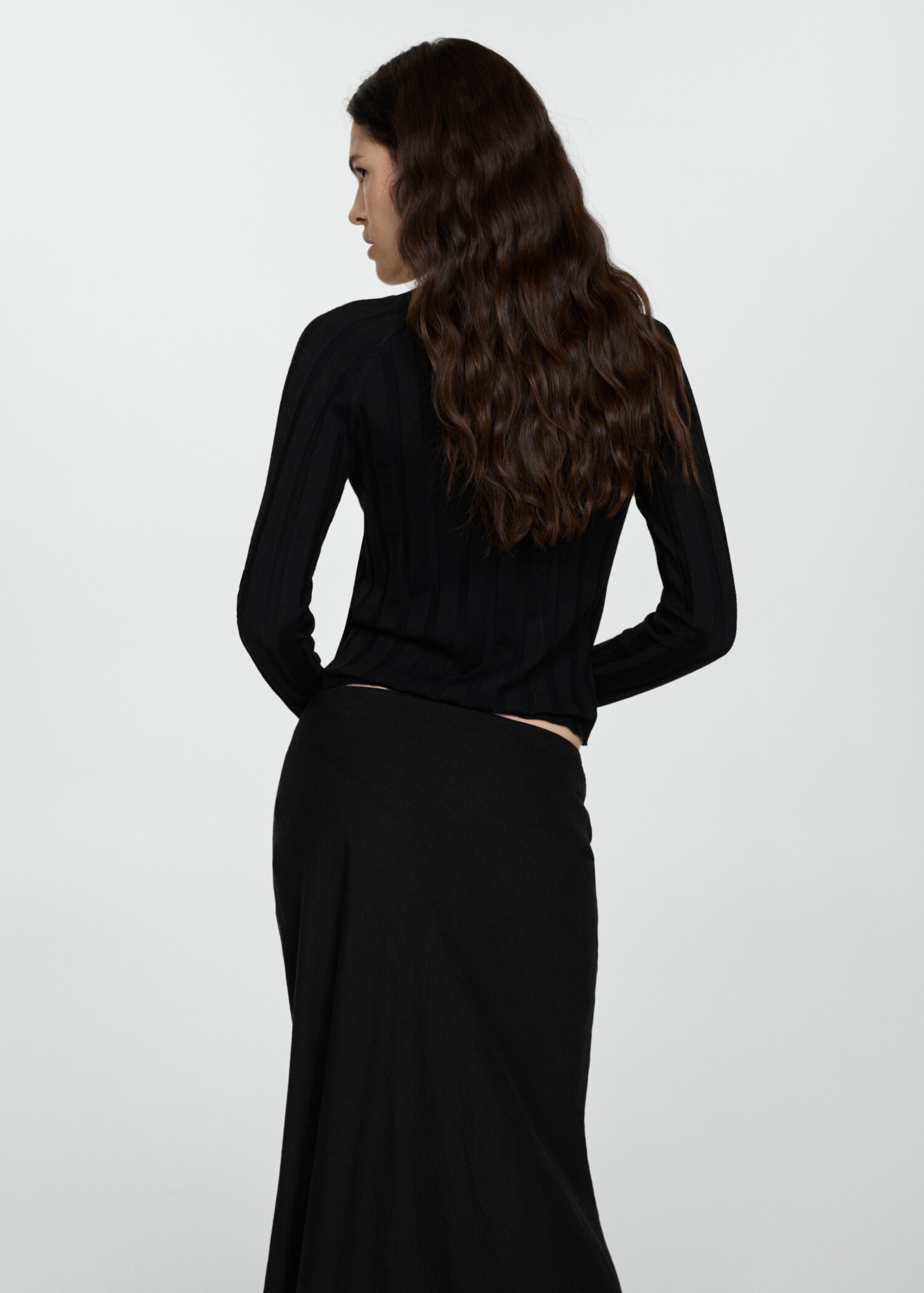 Button knit cardigan - Reverse of the article