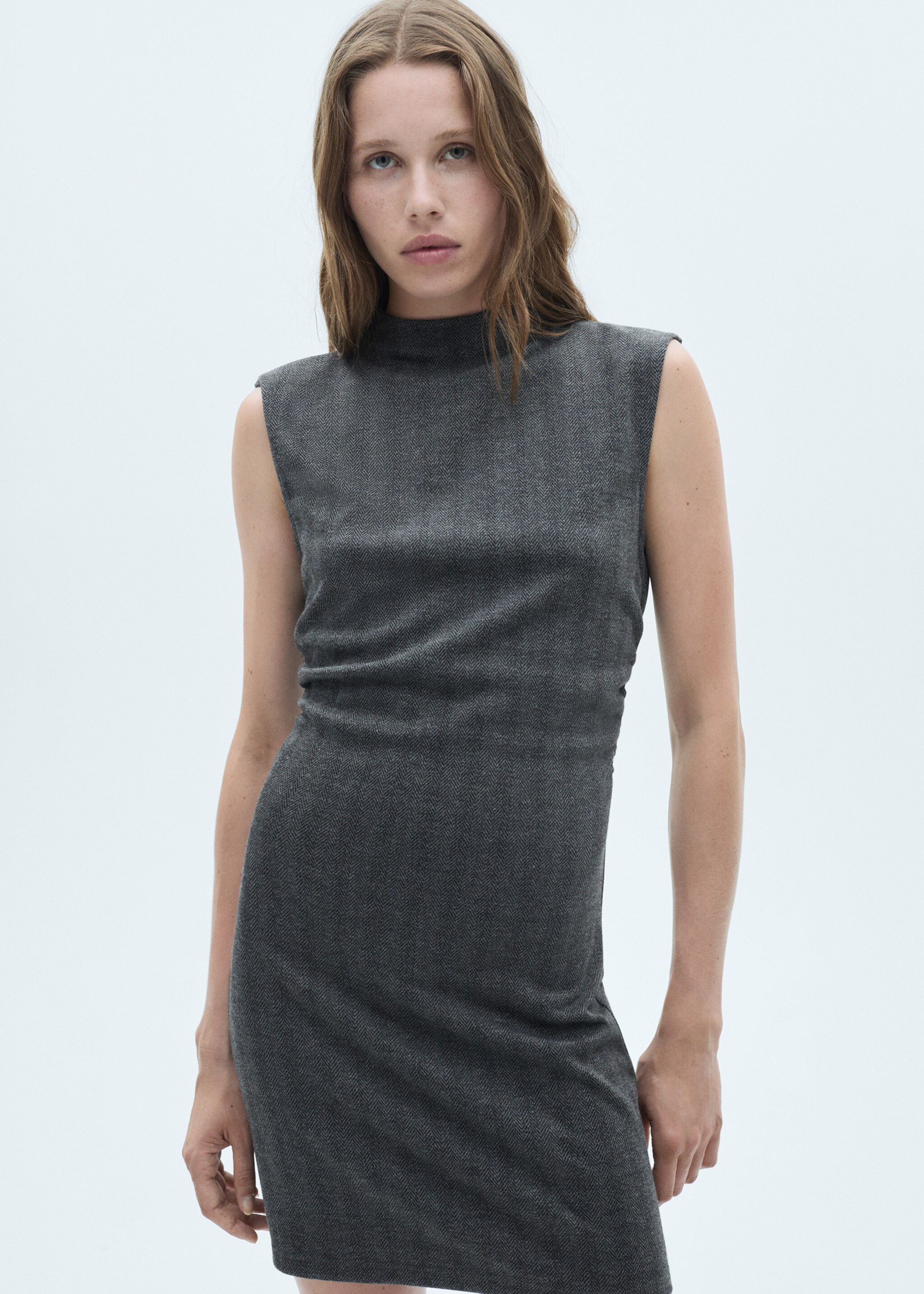 Herringbone pattern dress - Medium plane