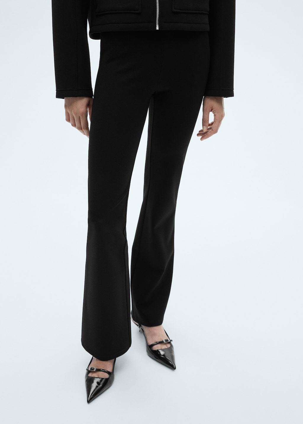 Mango flared leggings sales