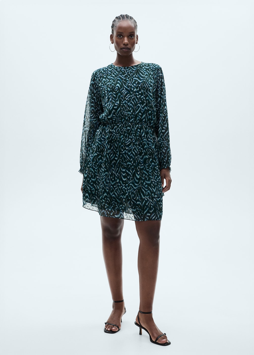 Printed short dress Women MANGO Hungary