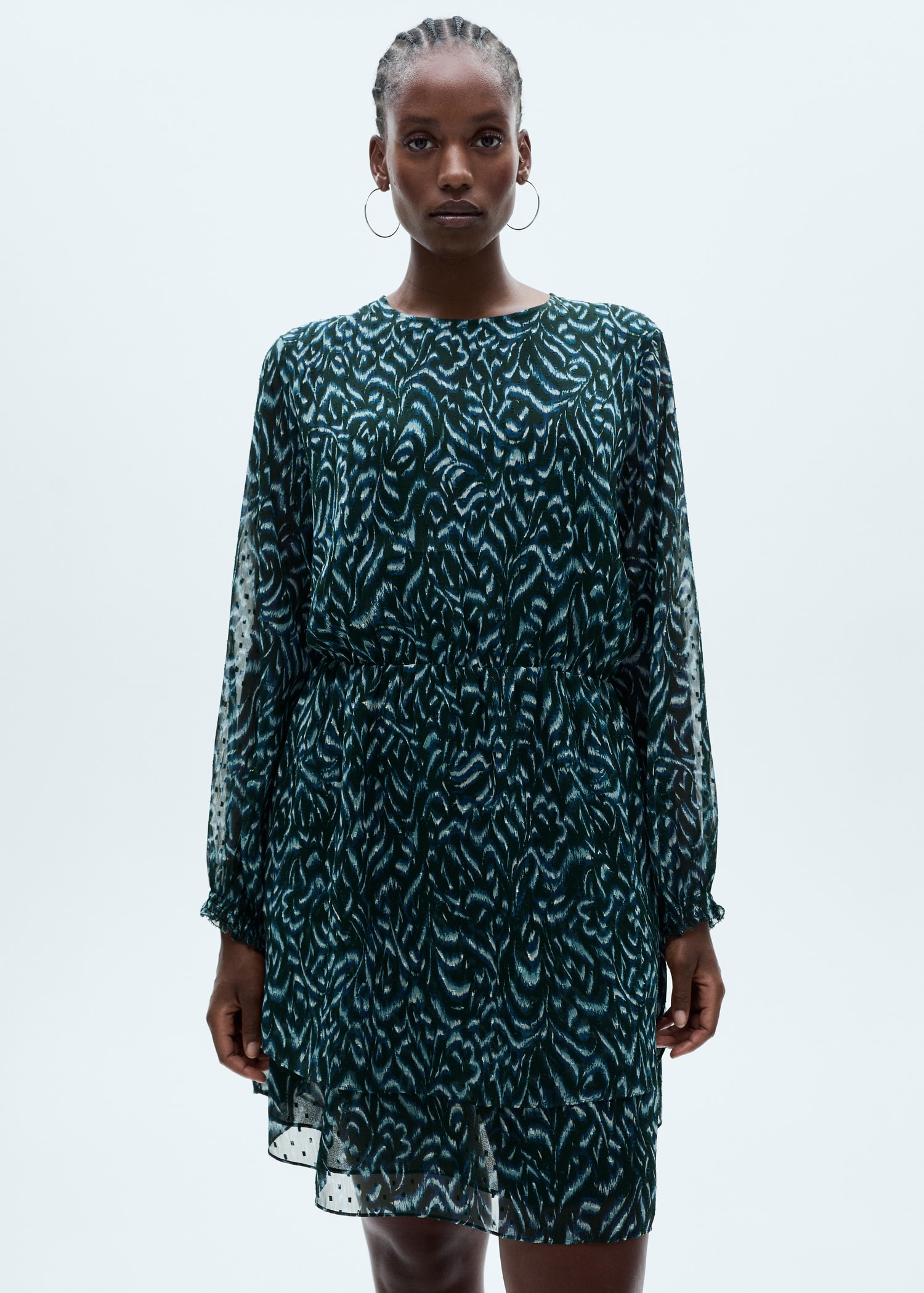 Moda Americana Vestido Mango Vestido Coleccion Primavera Verano