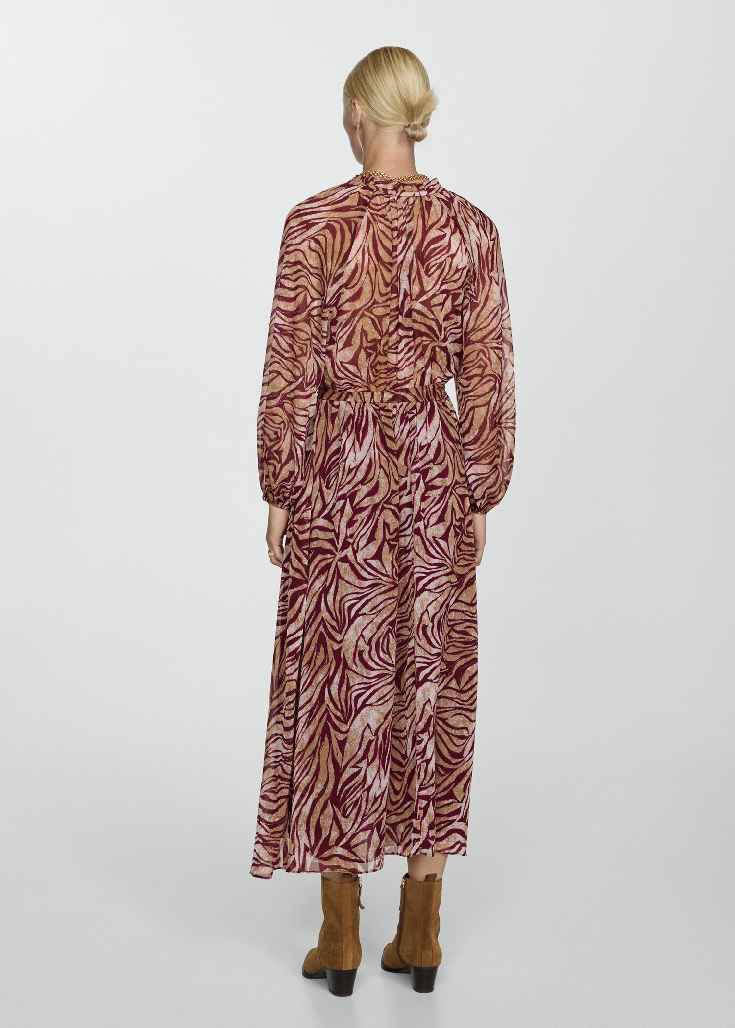 Robe longue imprimée - Verso de l’article