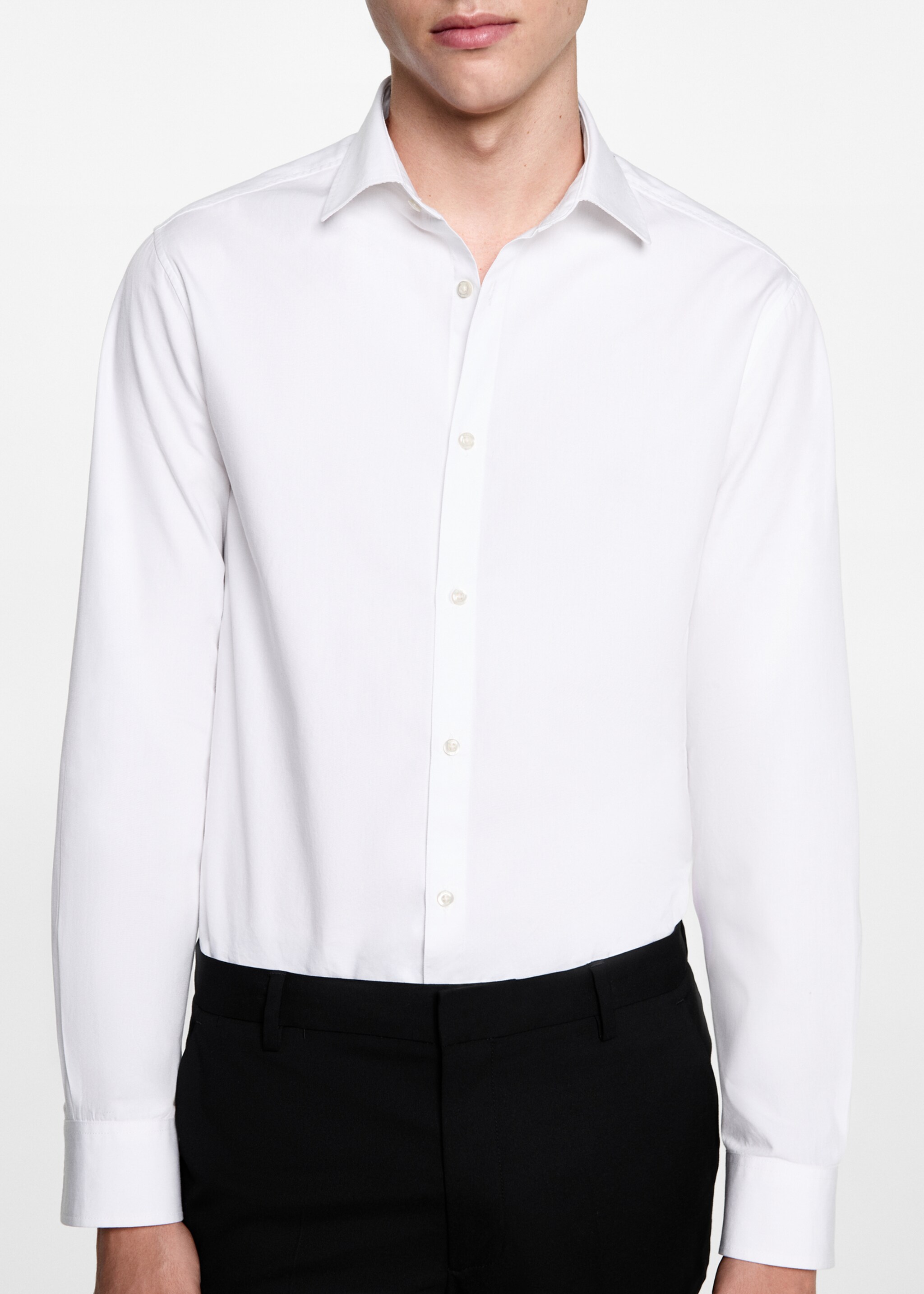 Chemise en coton - Détail de l'article 6, Blanc. Ref: 77075661-00.