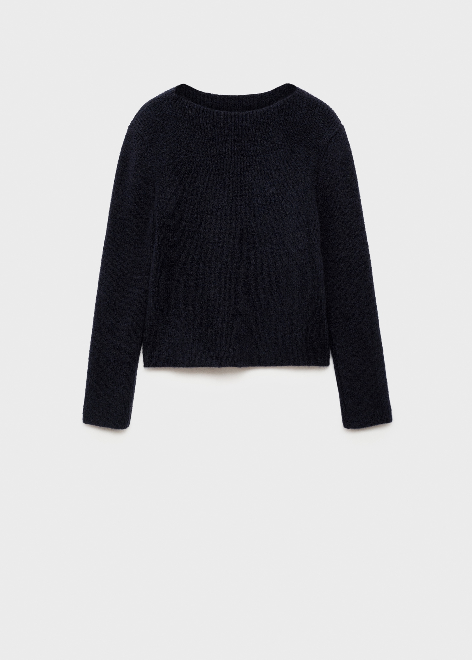 Knitted sweater with perkins neck - Article without model
