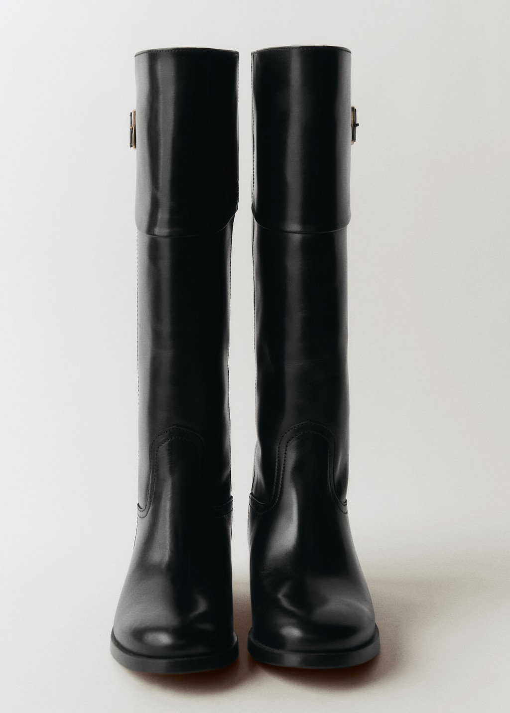 Buckles leather boots Women MANGO Denmark