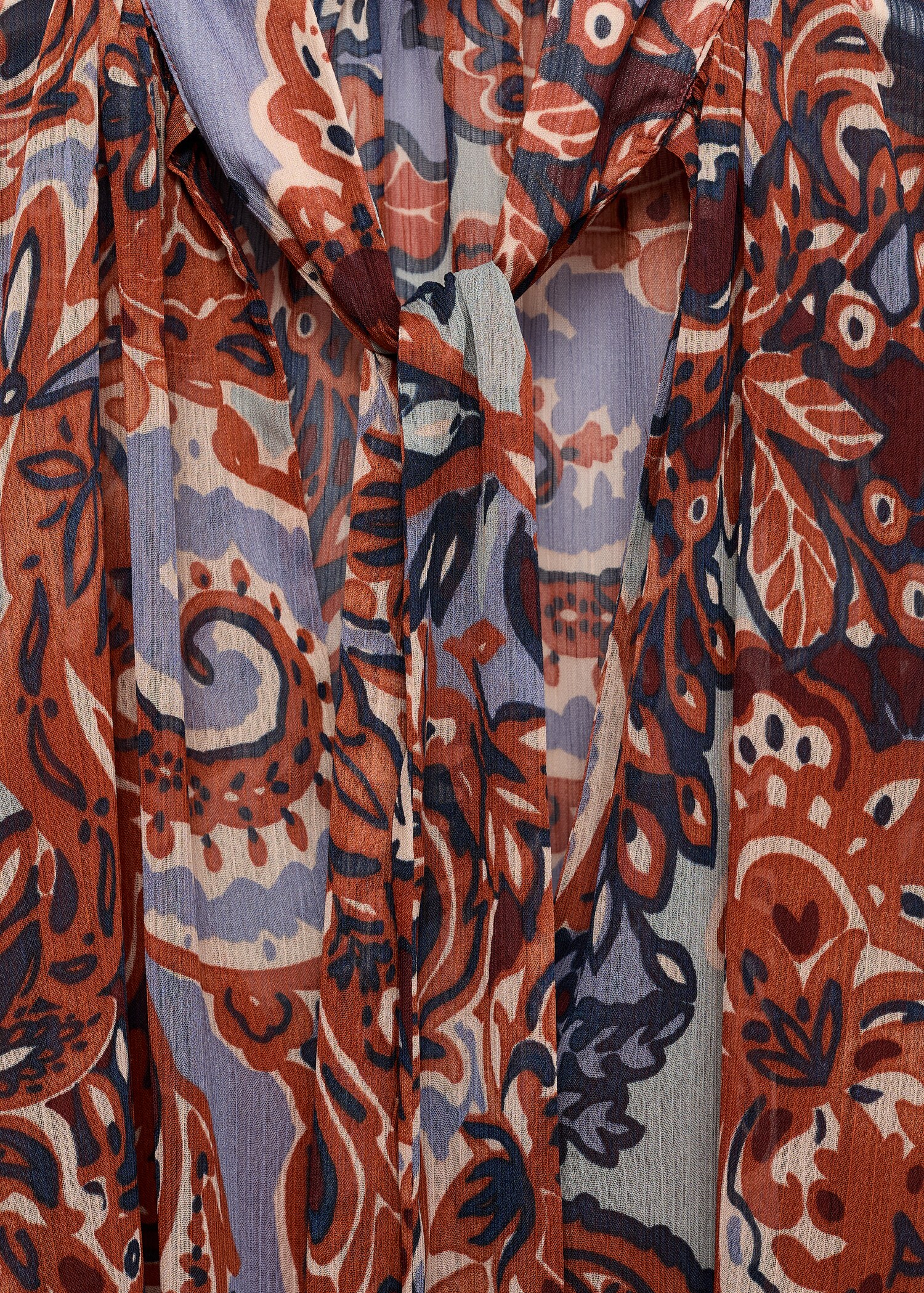 Robe en imprimé cachemire volant - Détail de l'article 8